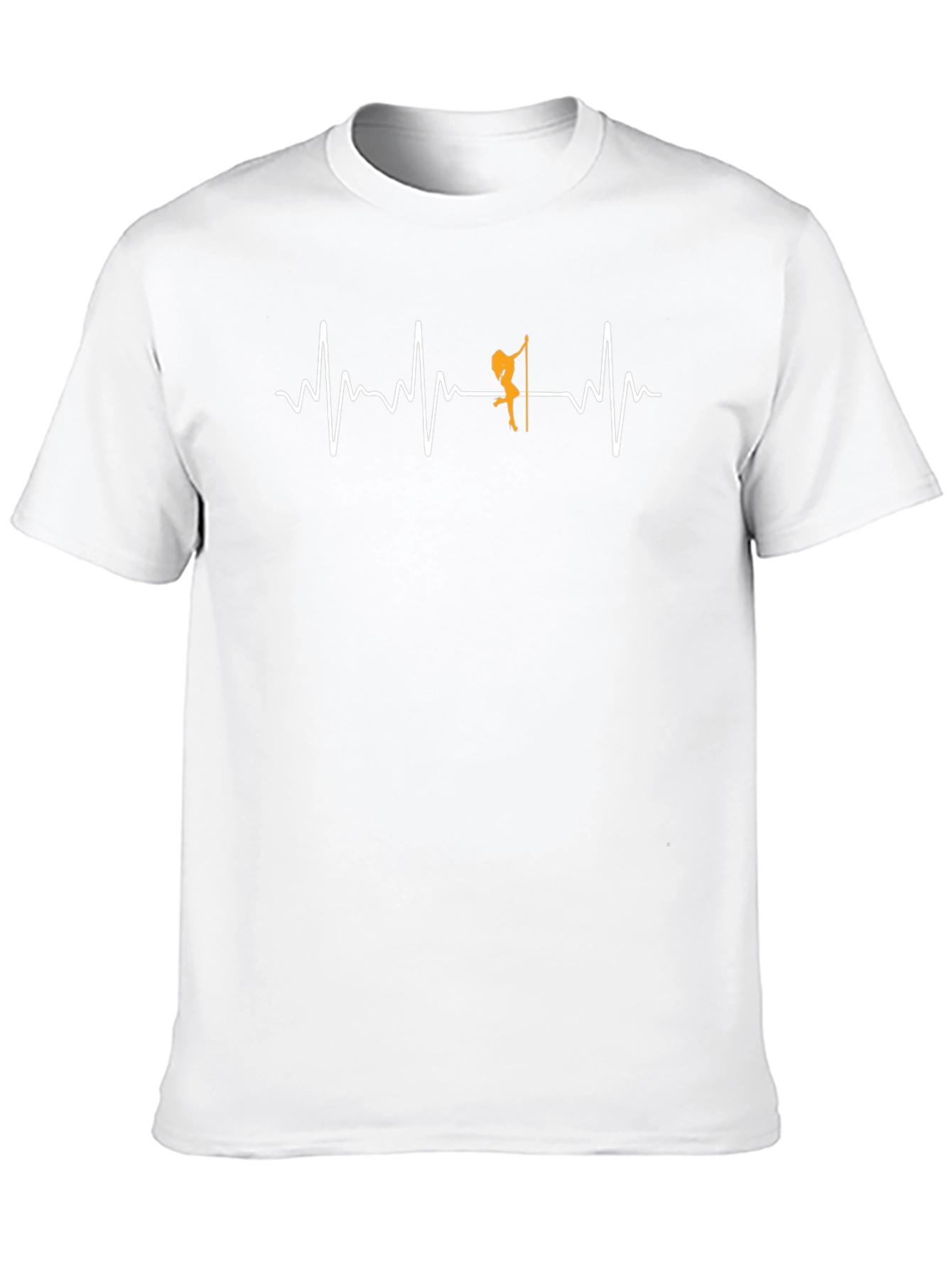 Pole Dance Heartbeat Graphic Tee - Black
