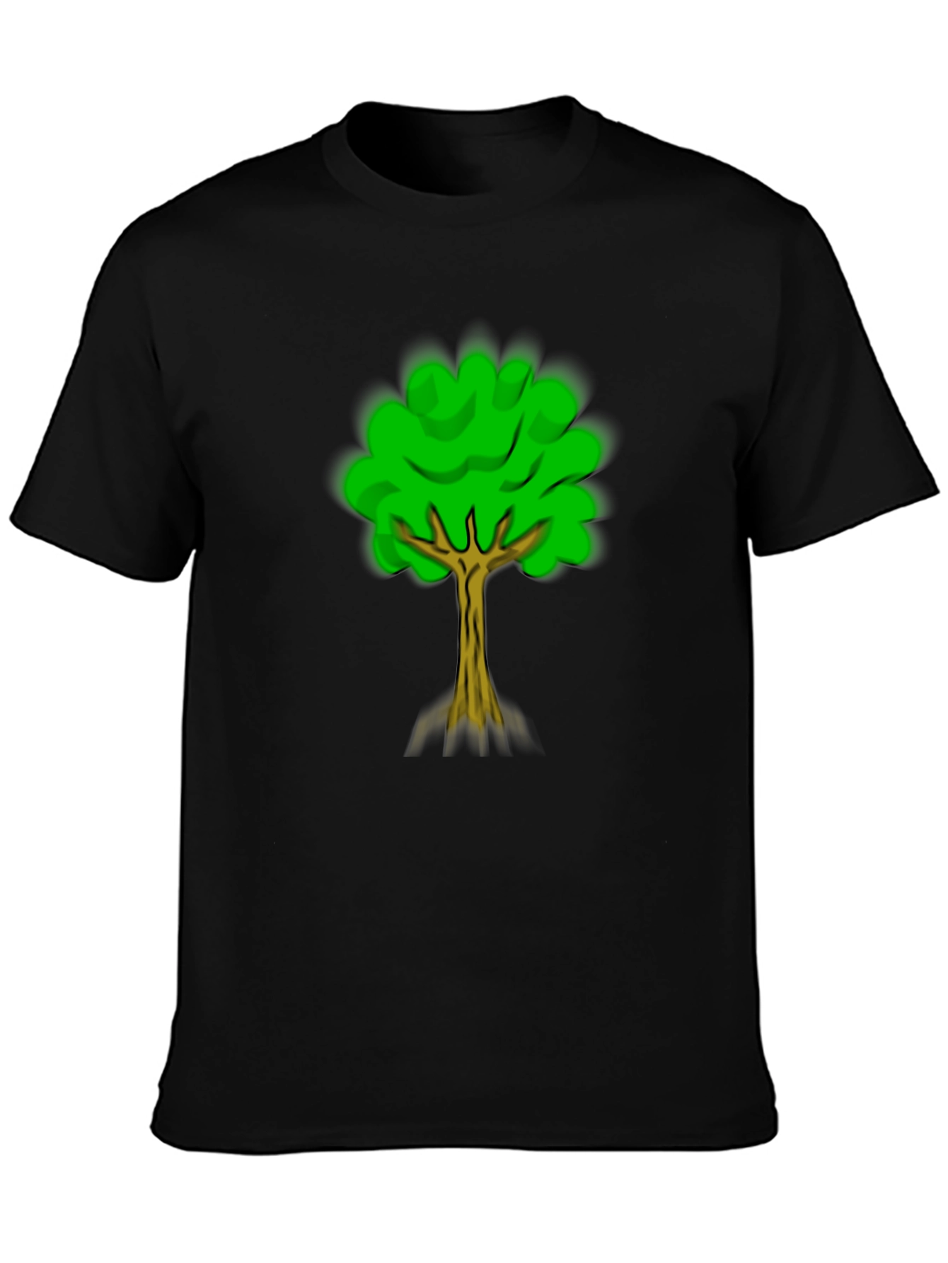Nature Tree Graphic Tee - Black Casual Shirt