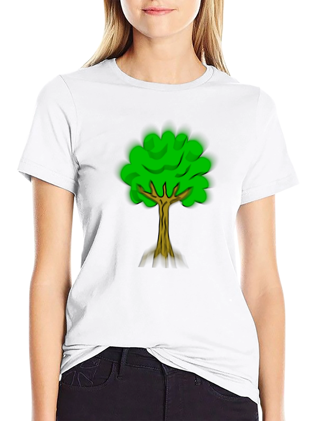 Nature Tree Graphic Tee - Black Casual Shirt