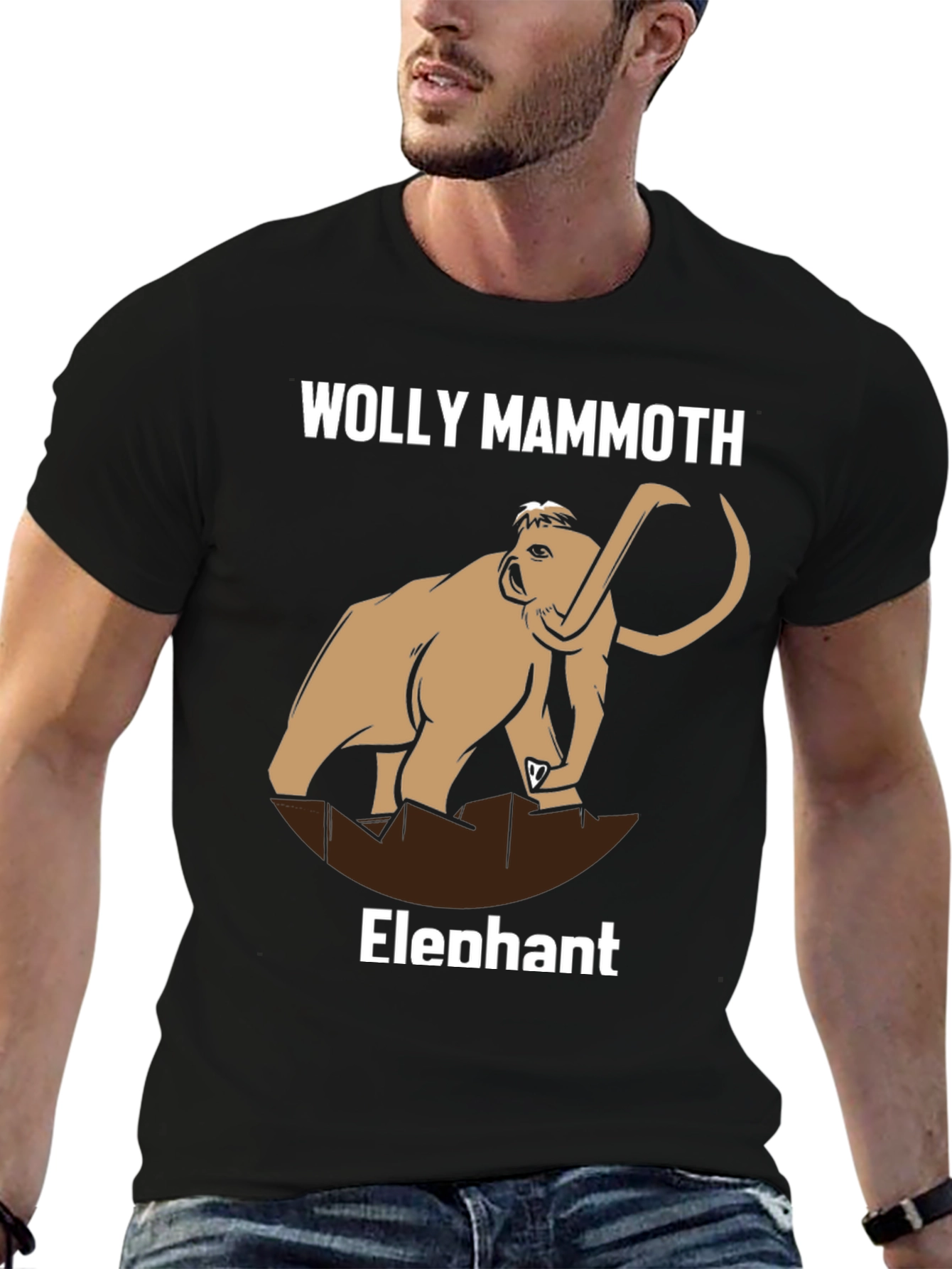 Woolly Mammoth T-Shirt - Humorous Elephant Tee