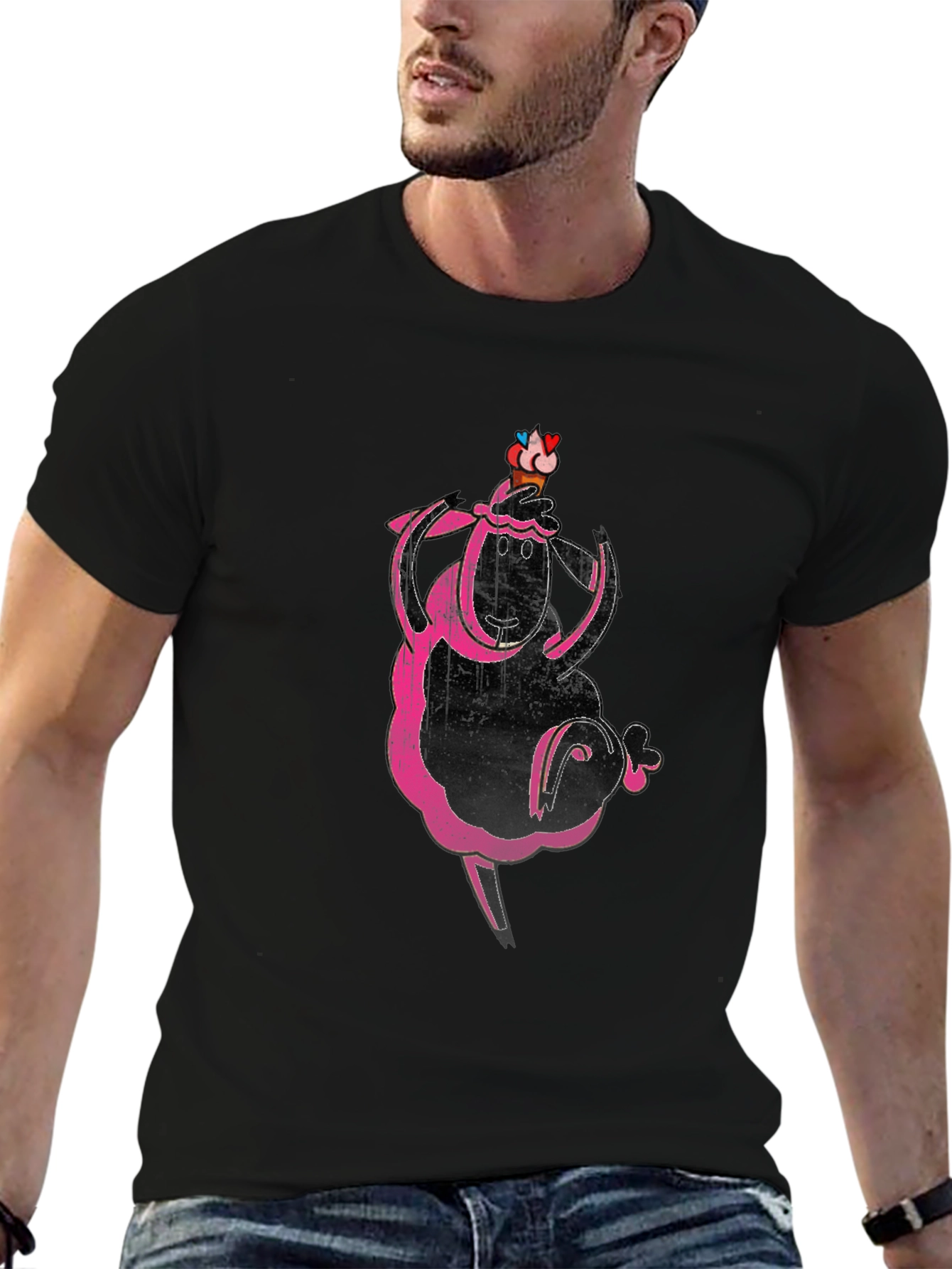 Funky Sheep T-Shirt - Quirky Graphic Tee