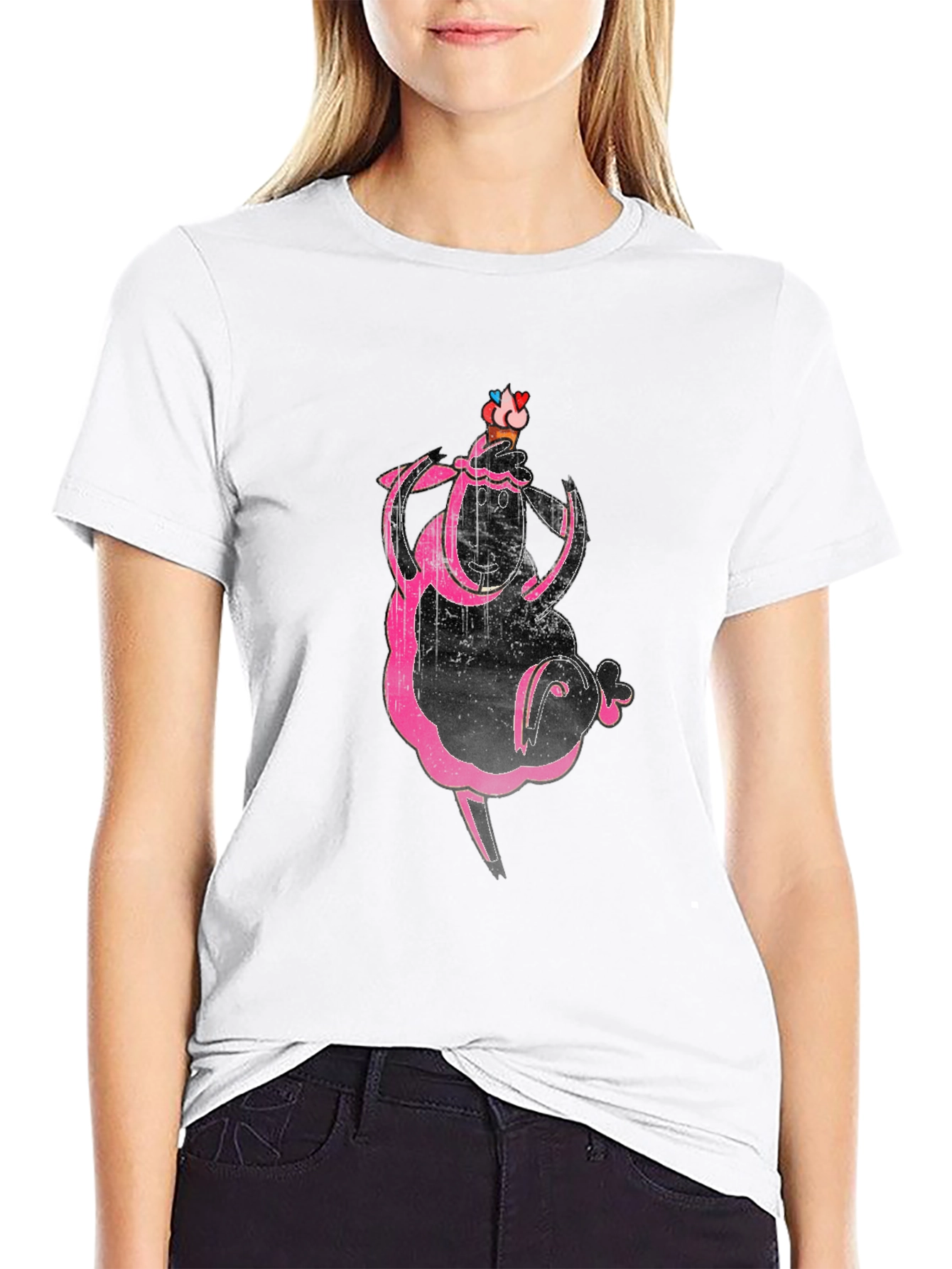 Funky Sheep T-Shirt - Quirky Graphic Tee