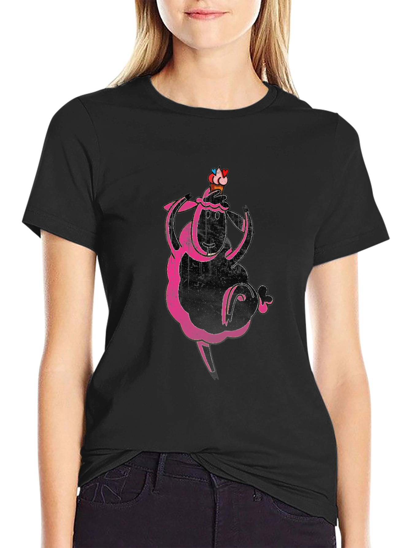 Funky Sheep T-Shirt - Quirky Graphic Tee