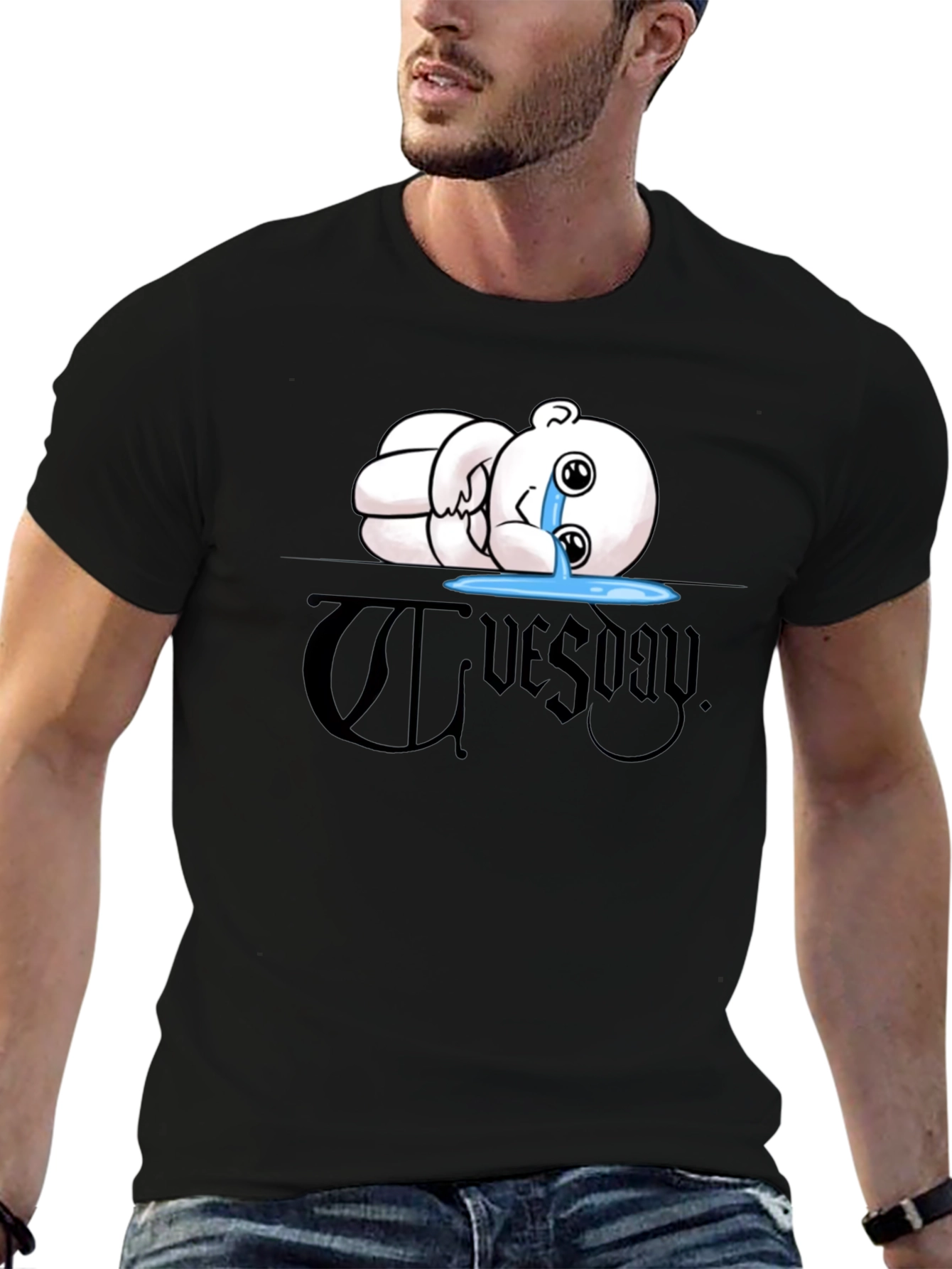 Tuesday Graphic Tee - Mens Black T-Shirt