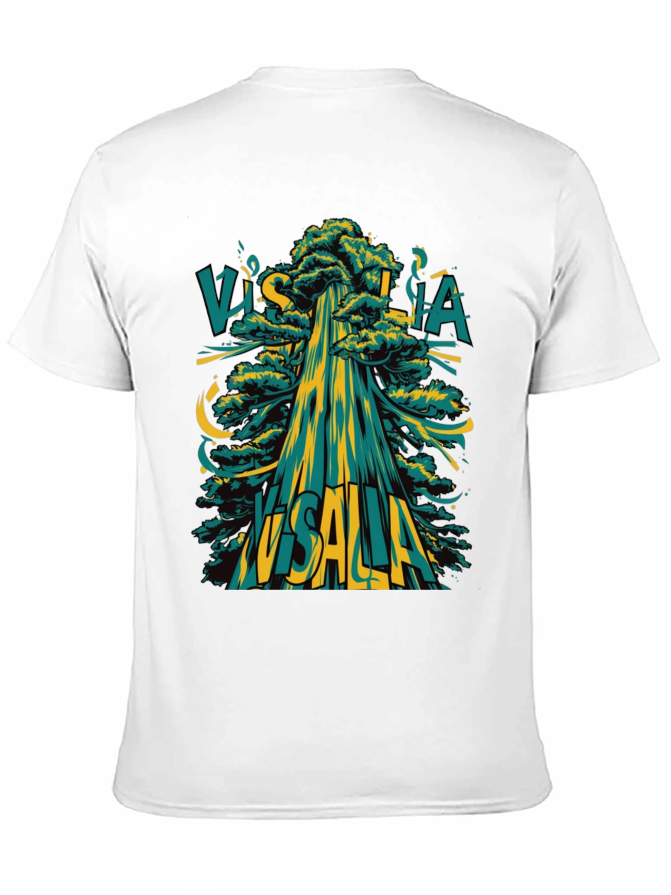 Visalia Tree Graphic Tee - Modern Style