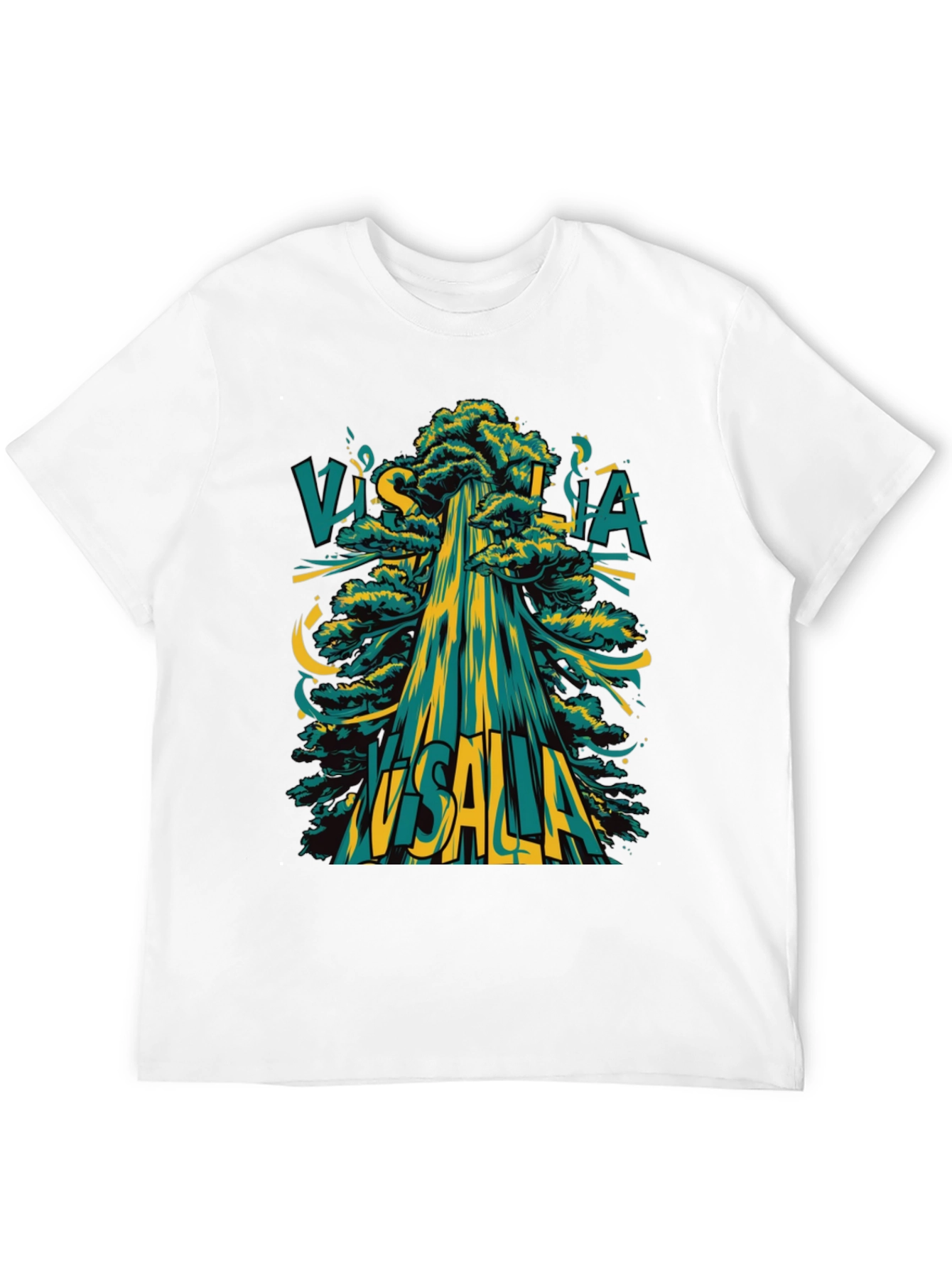Visalia Tree Graphic Tee - Modern Style