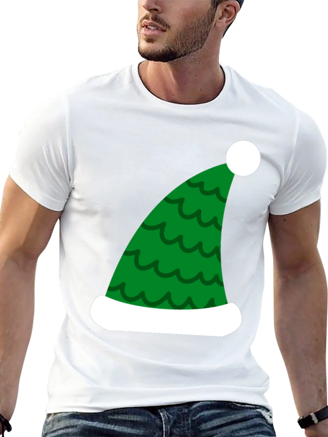 Festive Christmas Elf Hat T-Shirt