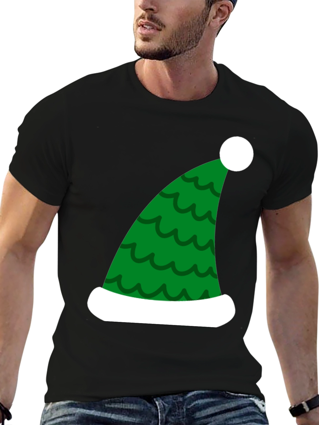 Festive Christmas Elf Hat T-Shirt