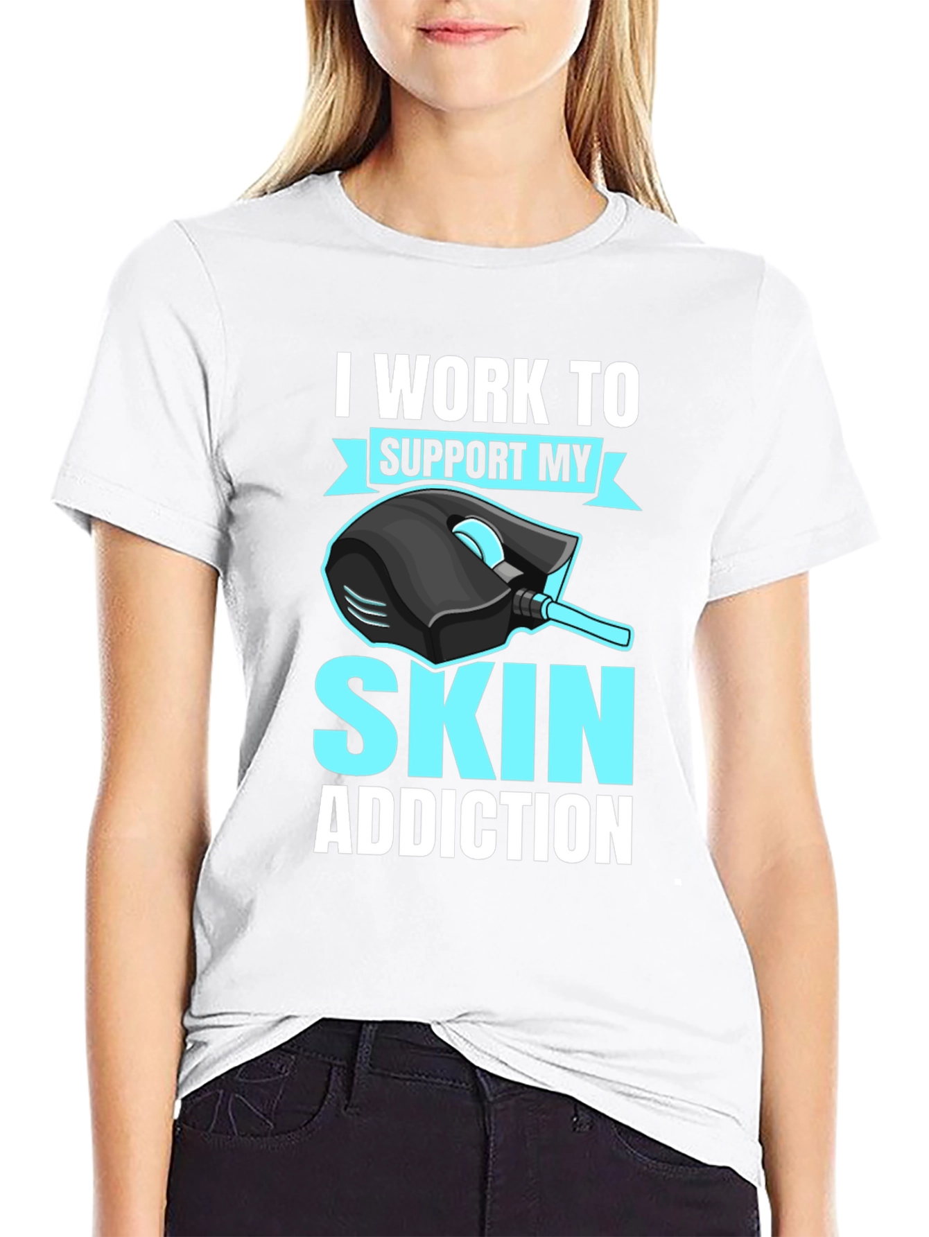 Gamer T-Shirt: Skin Addiction Funny Gaming Tee