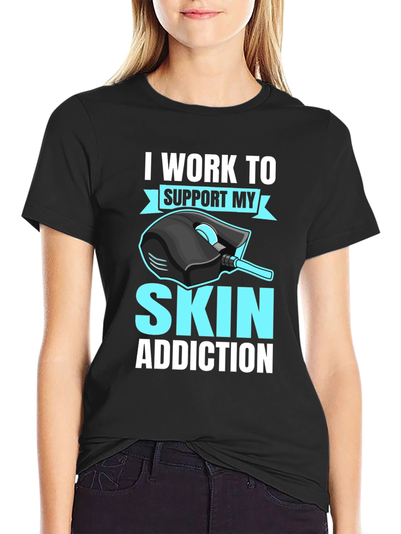 Gamer T-Shirt: Skin Addiction Funny Gaming Tee