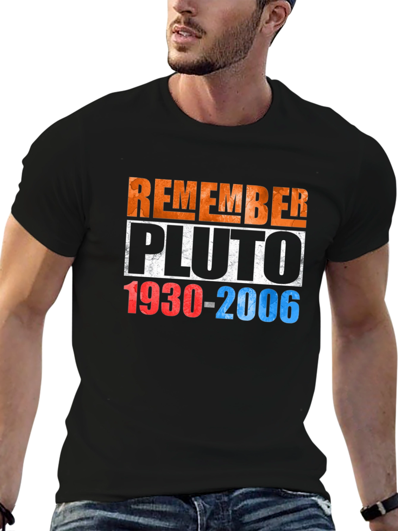 Remember Pluto T-Shirt - Retro Space Design