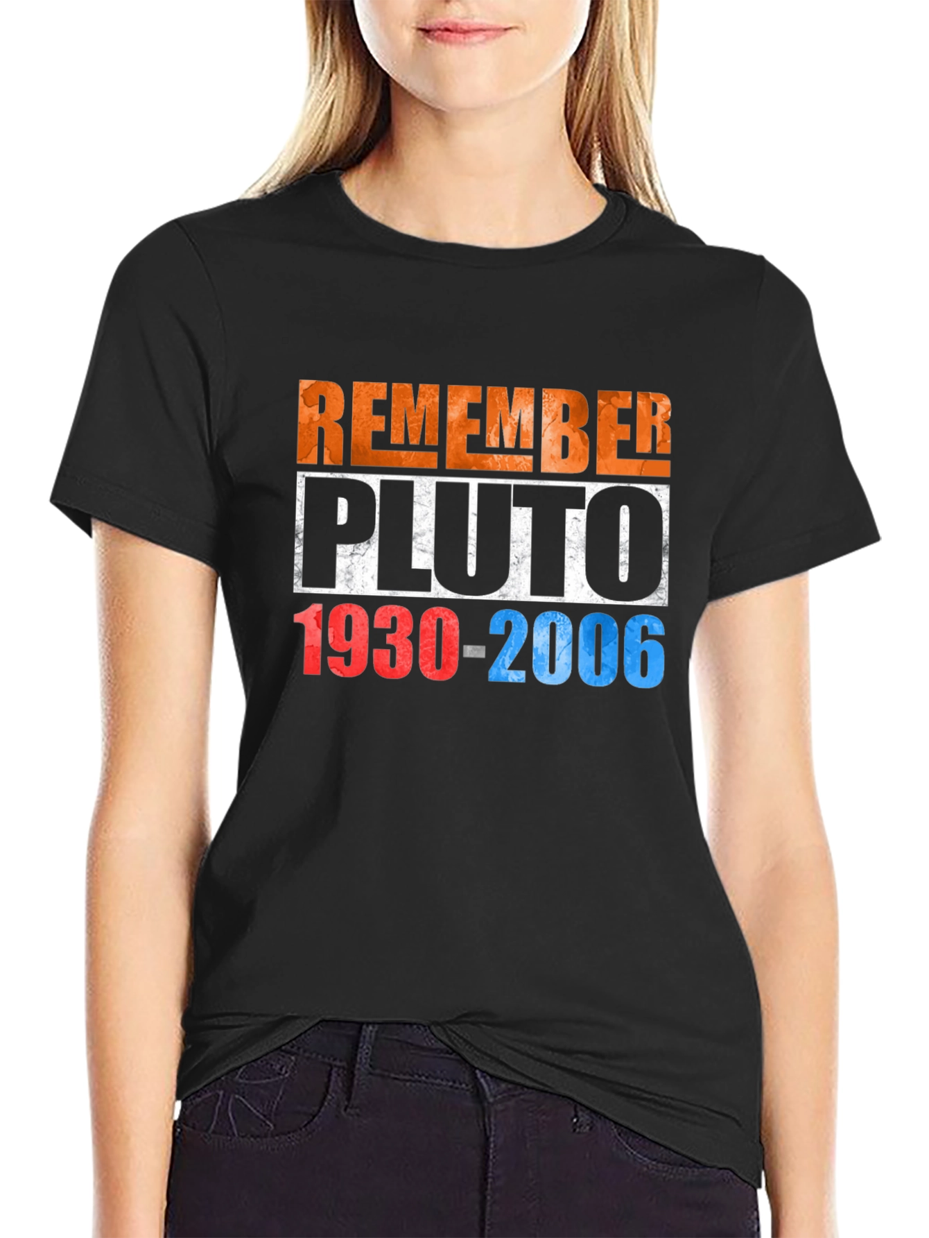 Remember Pluto T-Shirt - Retro Space Design