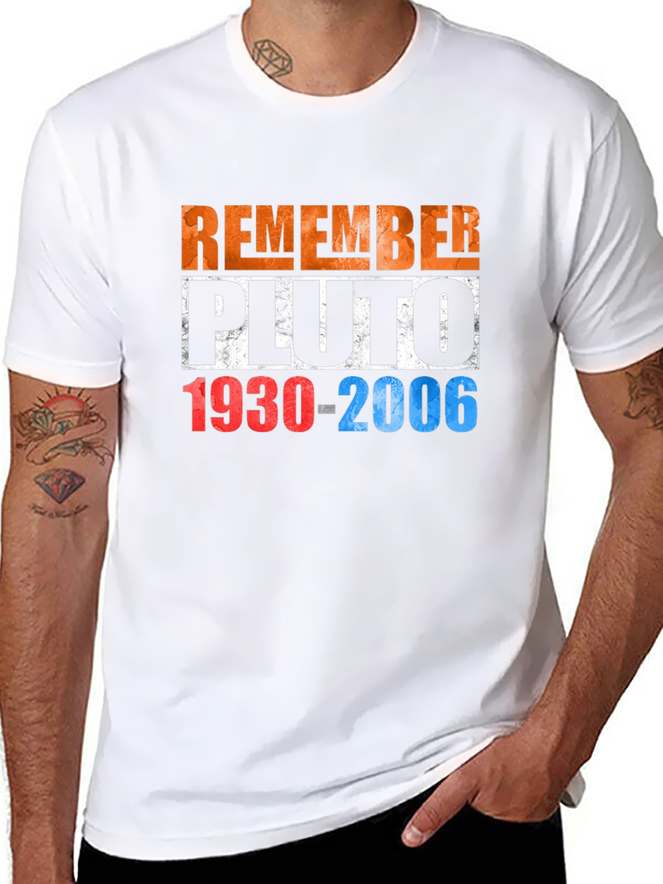 Remember Pluto T-Shirt - Retro Space Design