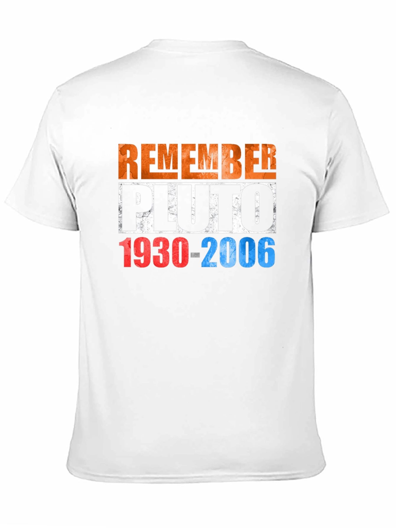 Remember Pluto T-Shirt - Retro Space Design