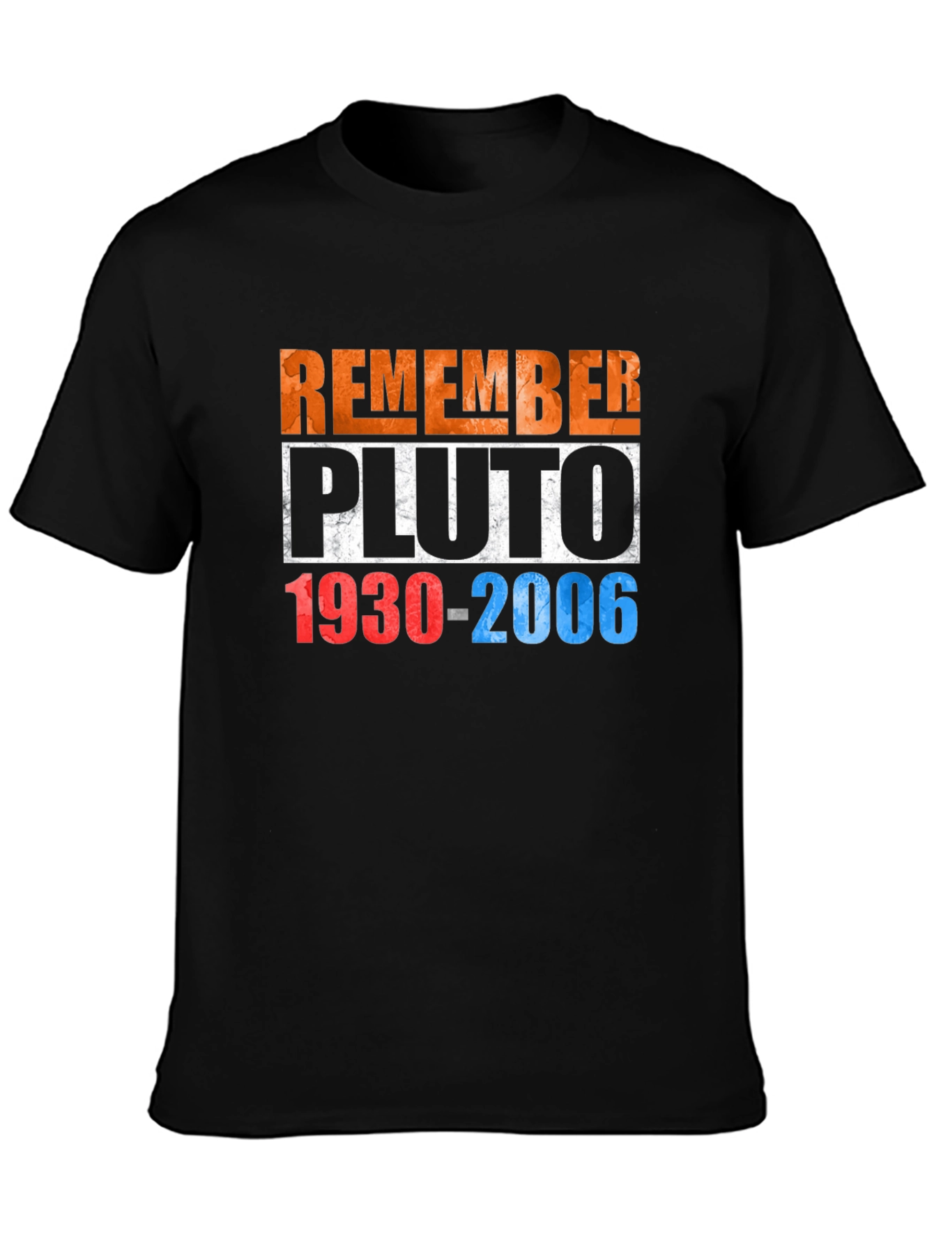 Remember Pluto T-Shirt - Retro Space Design