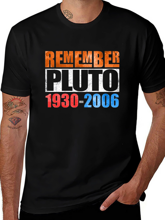 Remember Pluto T-Shirt - Retro Space Design