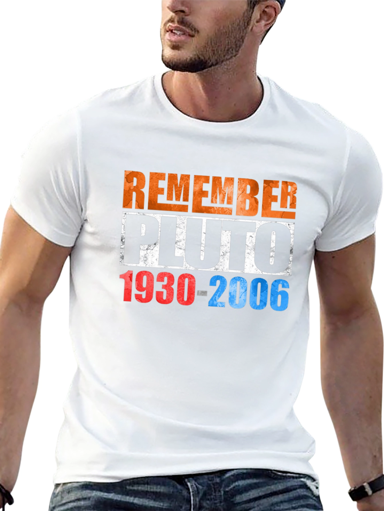 Remember Pluto T-Shirt - Retro Space Design