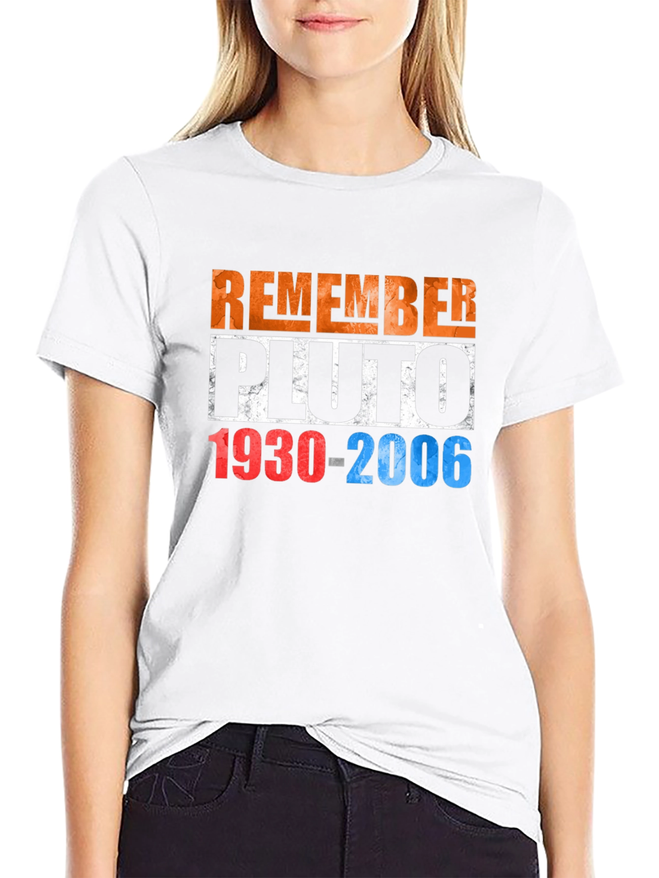 Remember Pluto T-Shirt - Retro Space Design