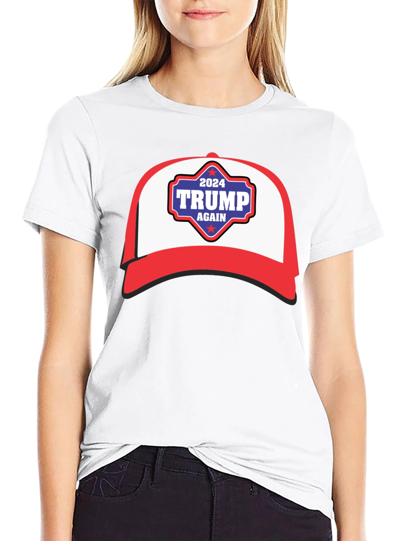 Trump 2024 Again T-Shirt MAGA Hat Graphic Tee