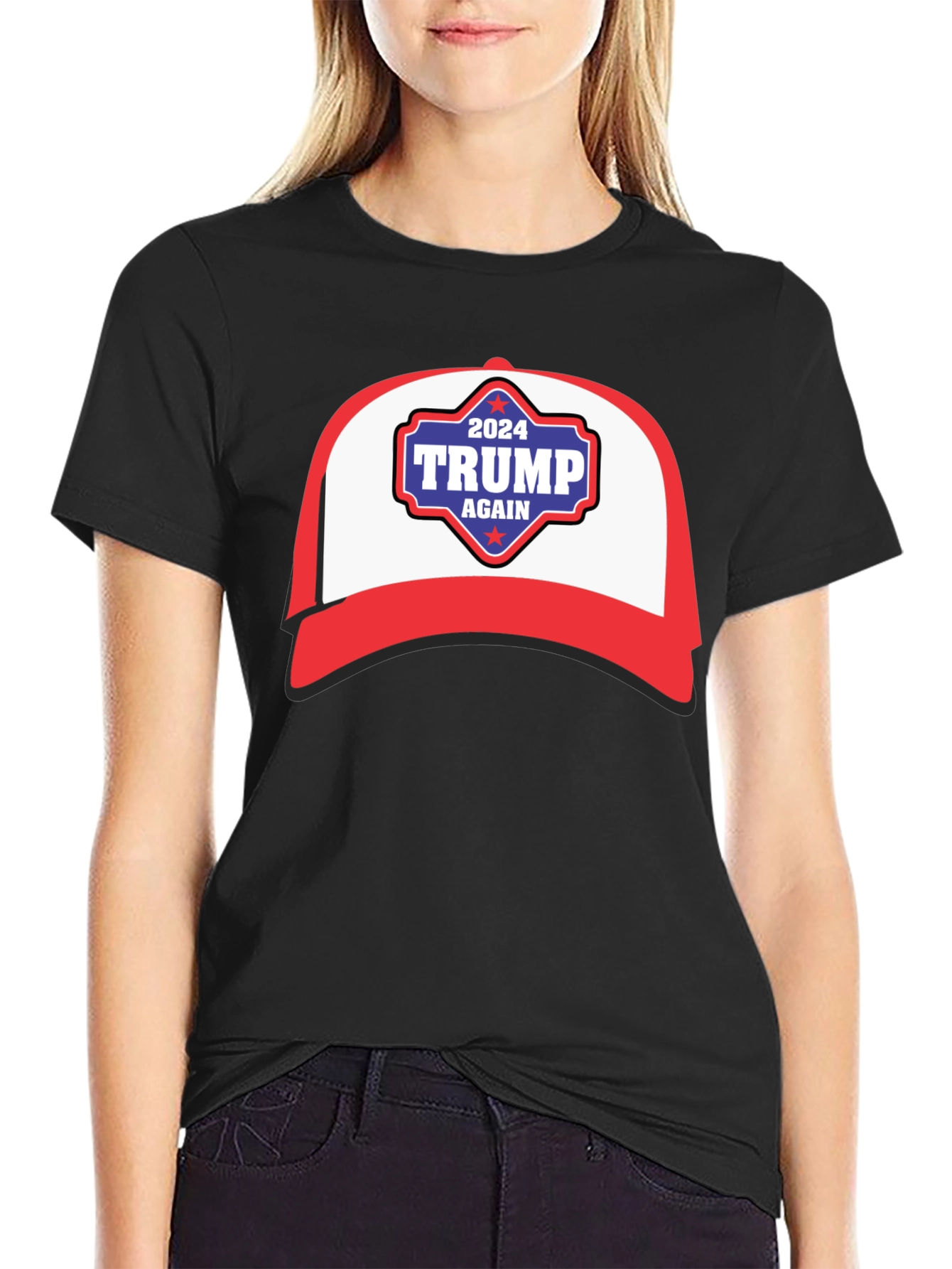 Trump 2024 Again T-Shirt MAGA Hat Graphic Tee