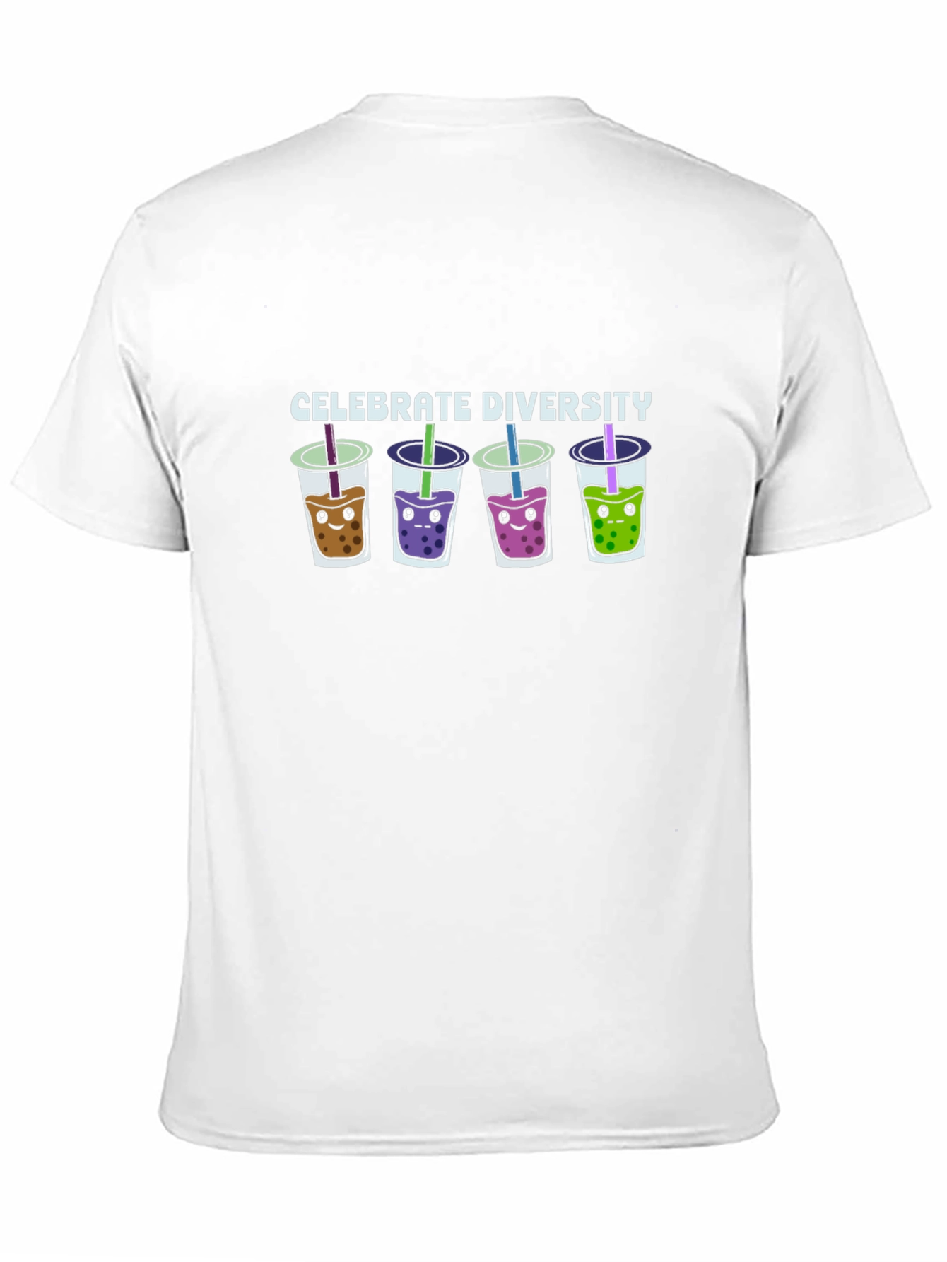 Celebrate Diversity Bubble Tea Graphic T-Shirt