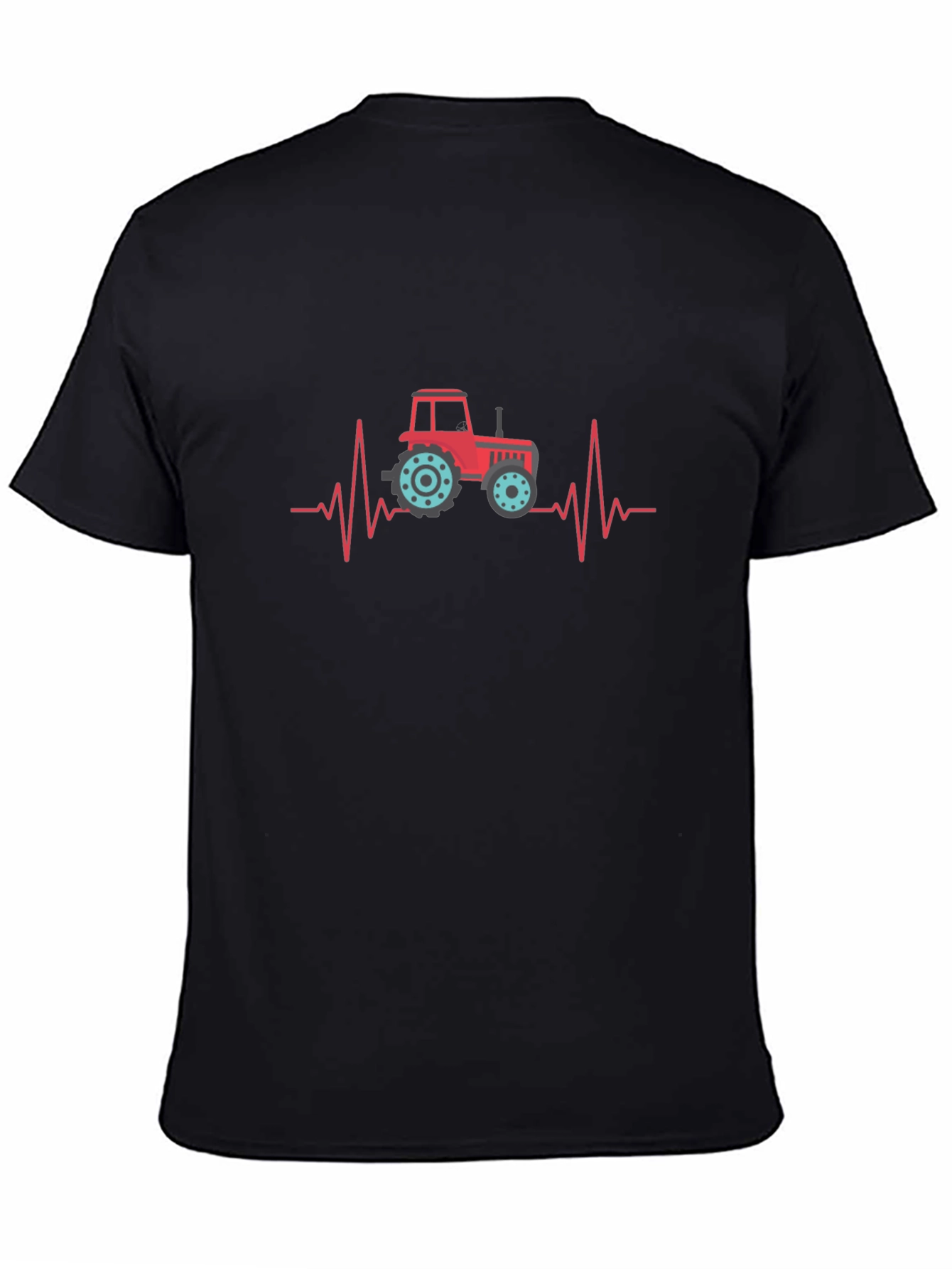Tractor Heartbeat Graphic Tee - Black