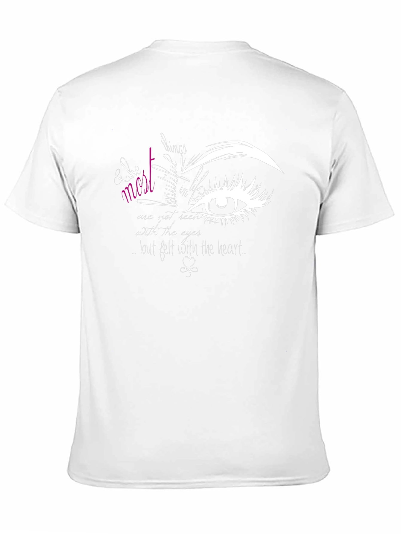 Eye Graphic Tee - Beautiful Things Quote