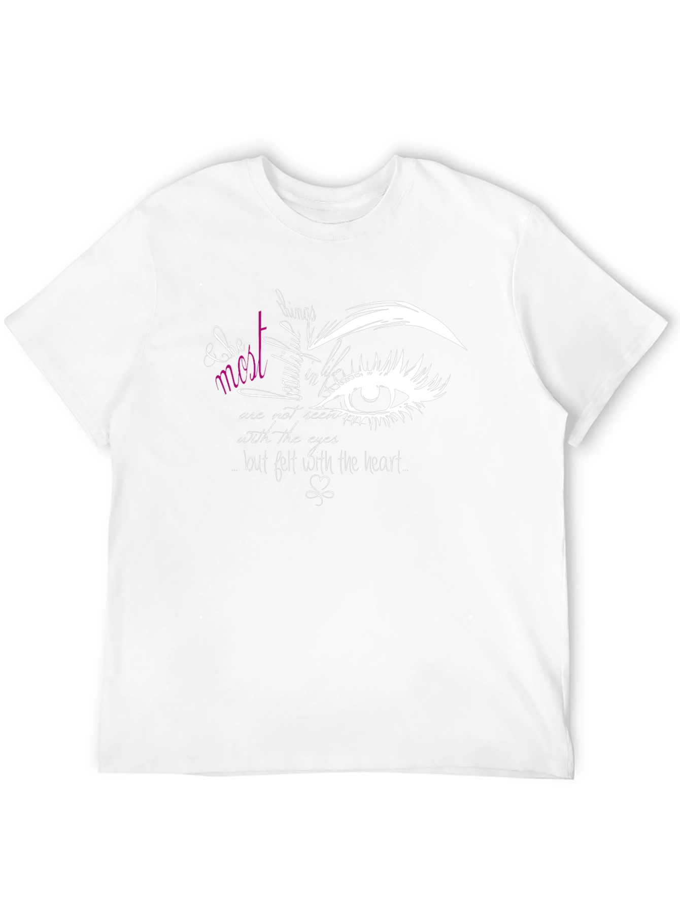 Eye Graphic Tee - Beautiful Things Quote