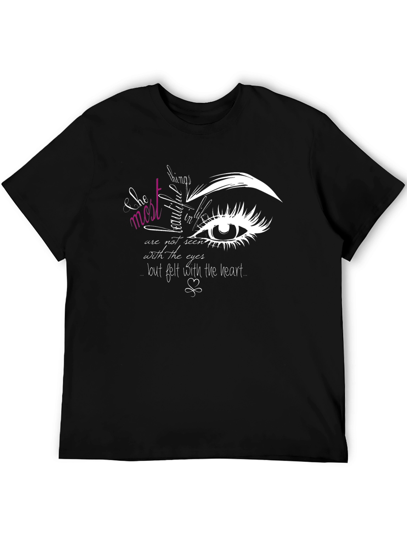 Eye Graphic Tee - Beautiful Things Quote