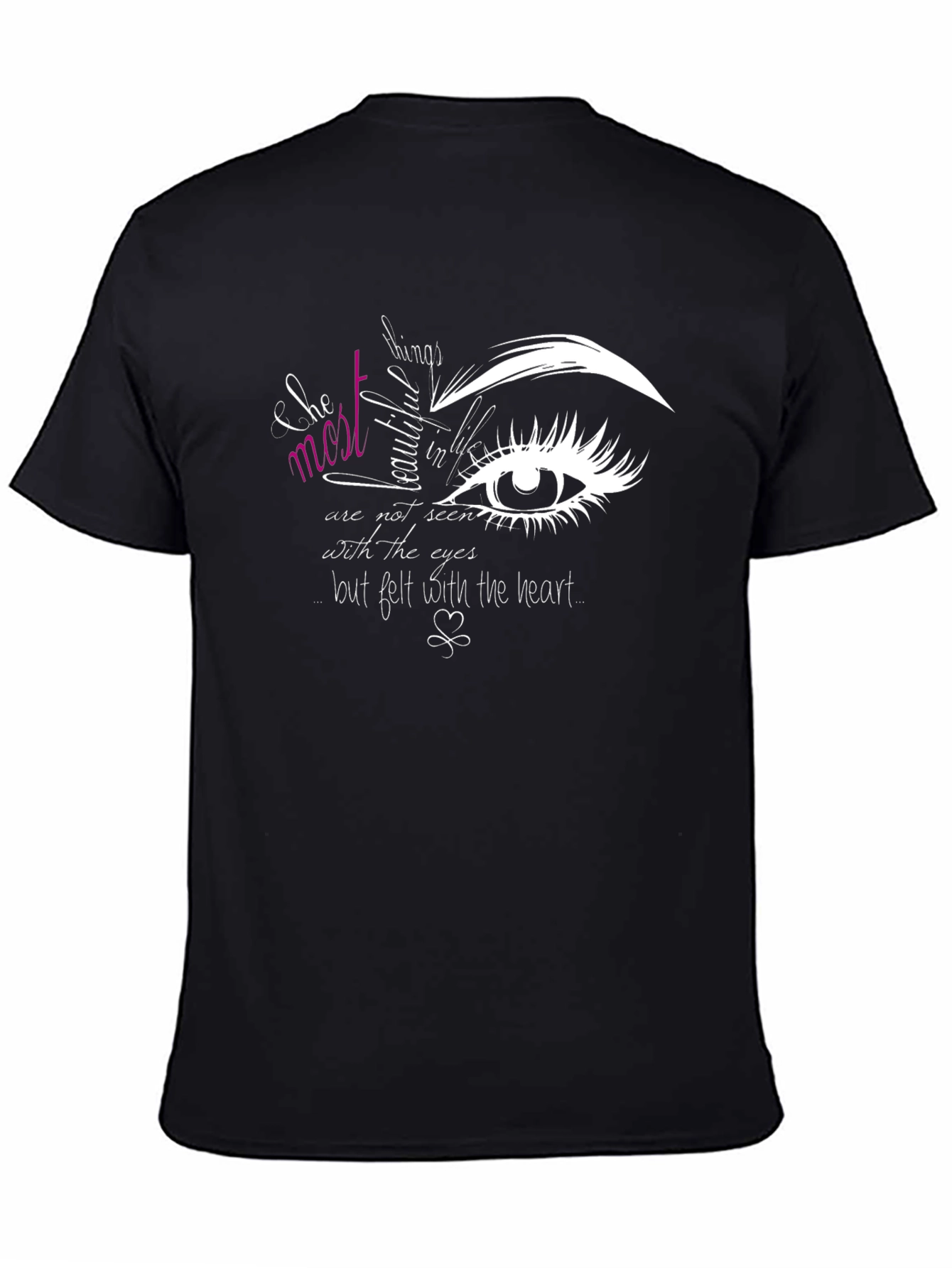 Eye Graphic Tee - Beautiful Things Quote