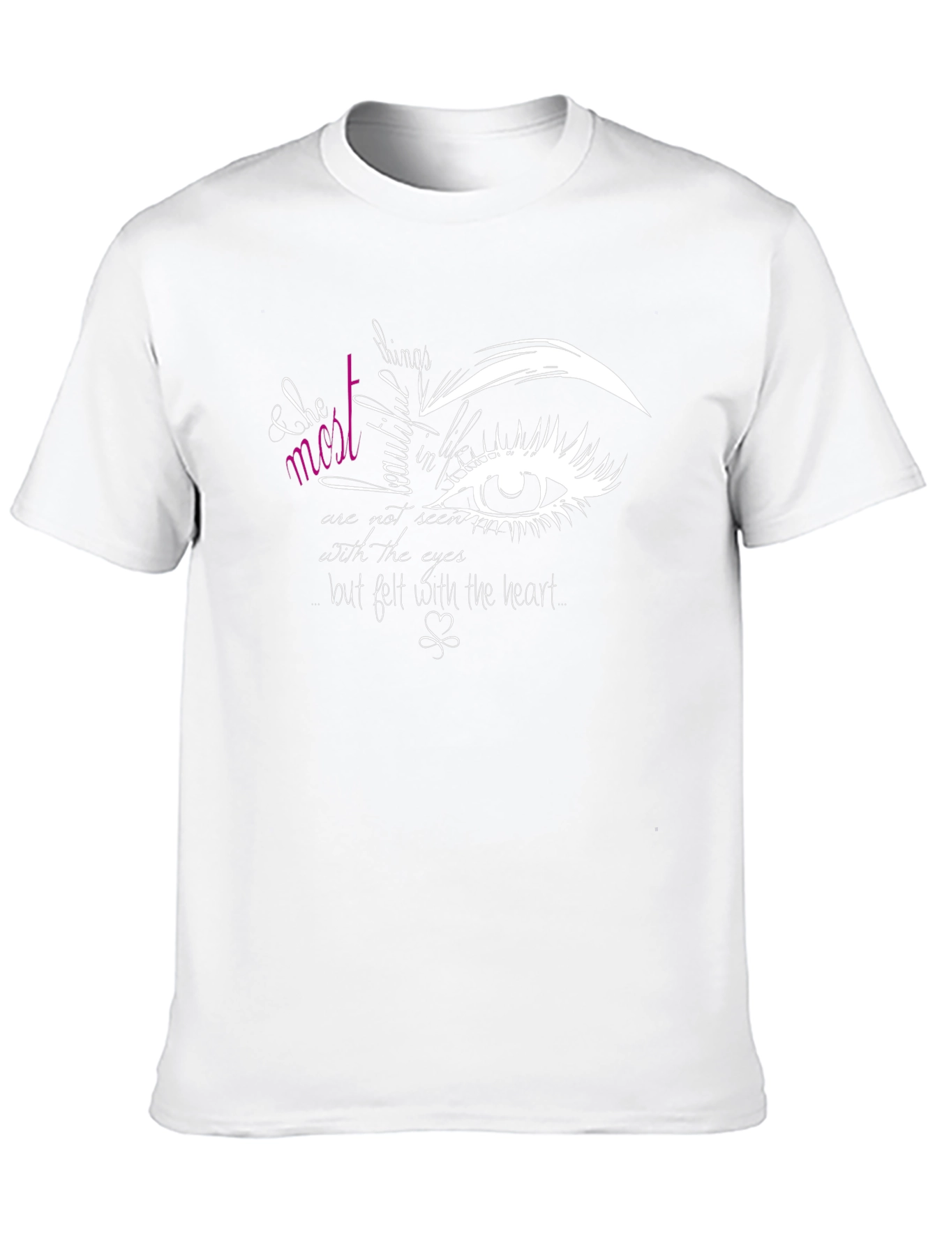 Eye Graphic Tee - Beautiful Things Quote