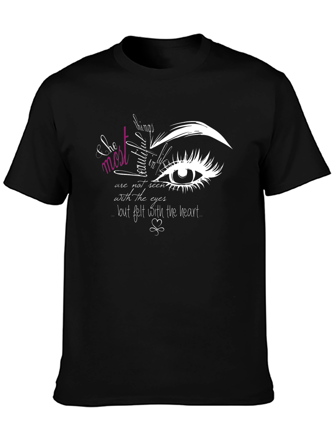 Eye Graphic Tee - Beautiful Things Quote