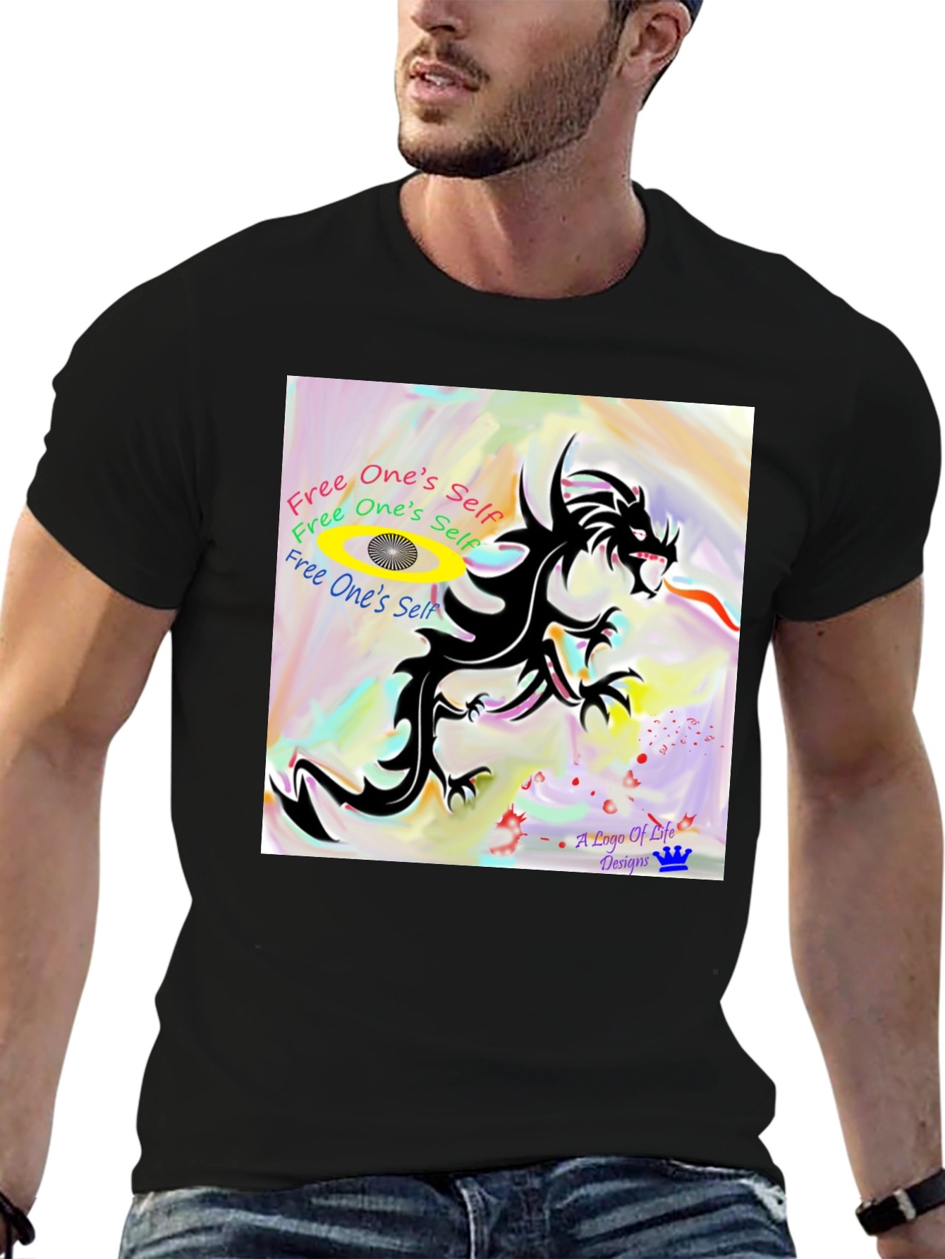 Dragon Graphic Tee - Free Your Spirit