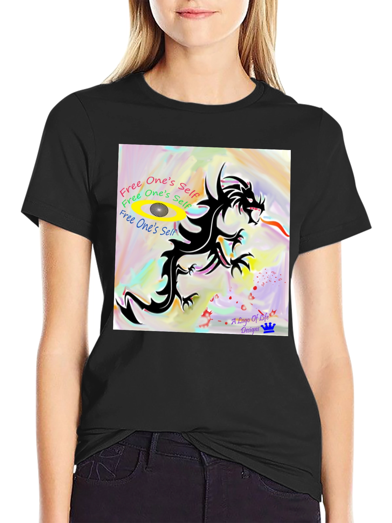 Dragon Graphic Tee - Free Your Spirit
