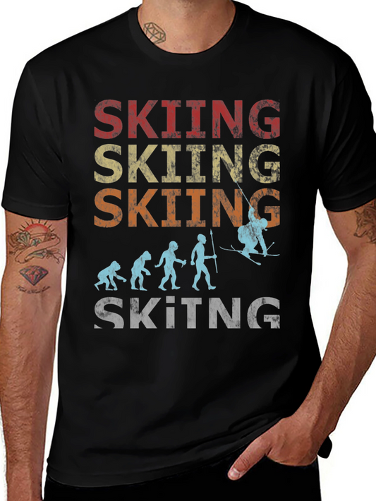 Vintage Skiing Evolution T-Shirt