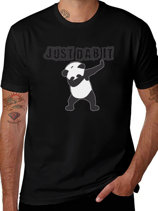 Just Dab It Panda T-Shirt - Black