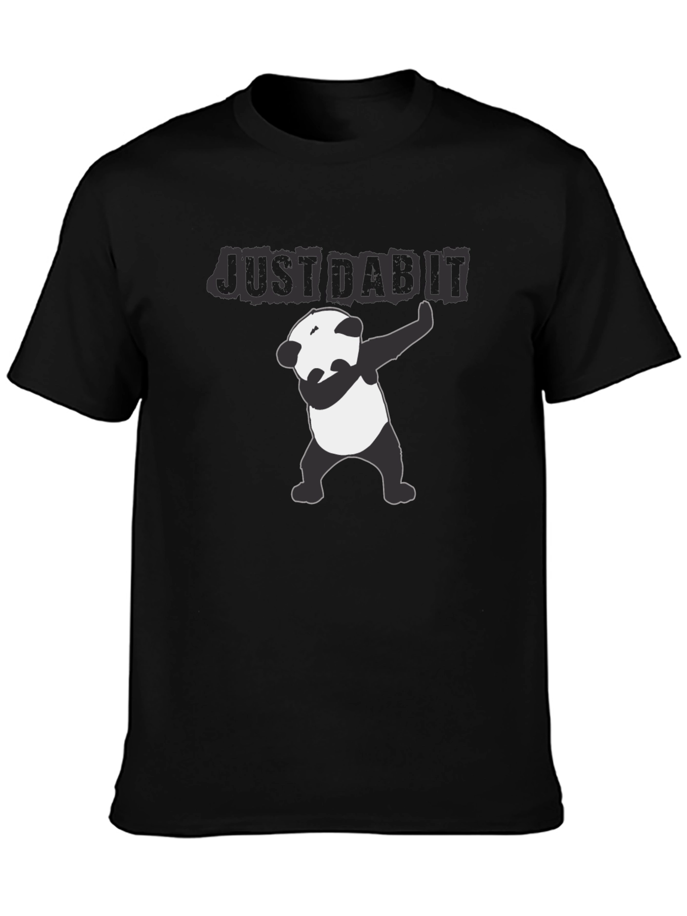 Just Dab It Panda T-Shirt - Black