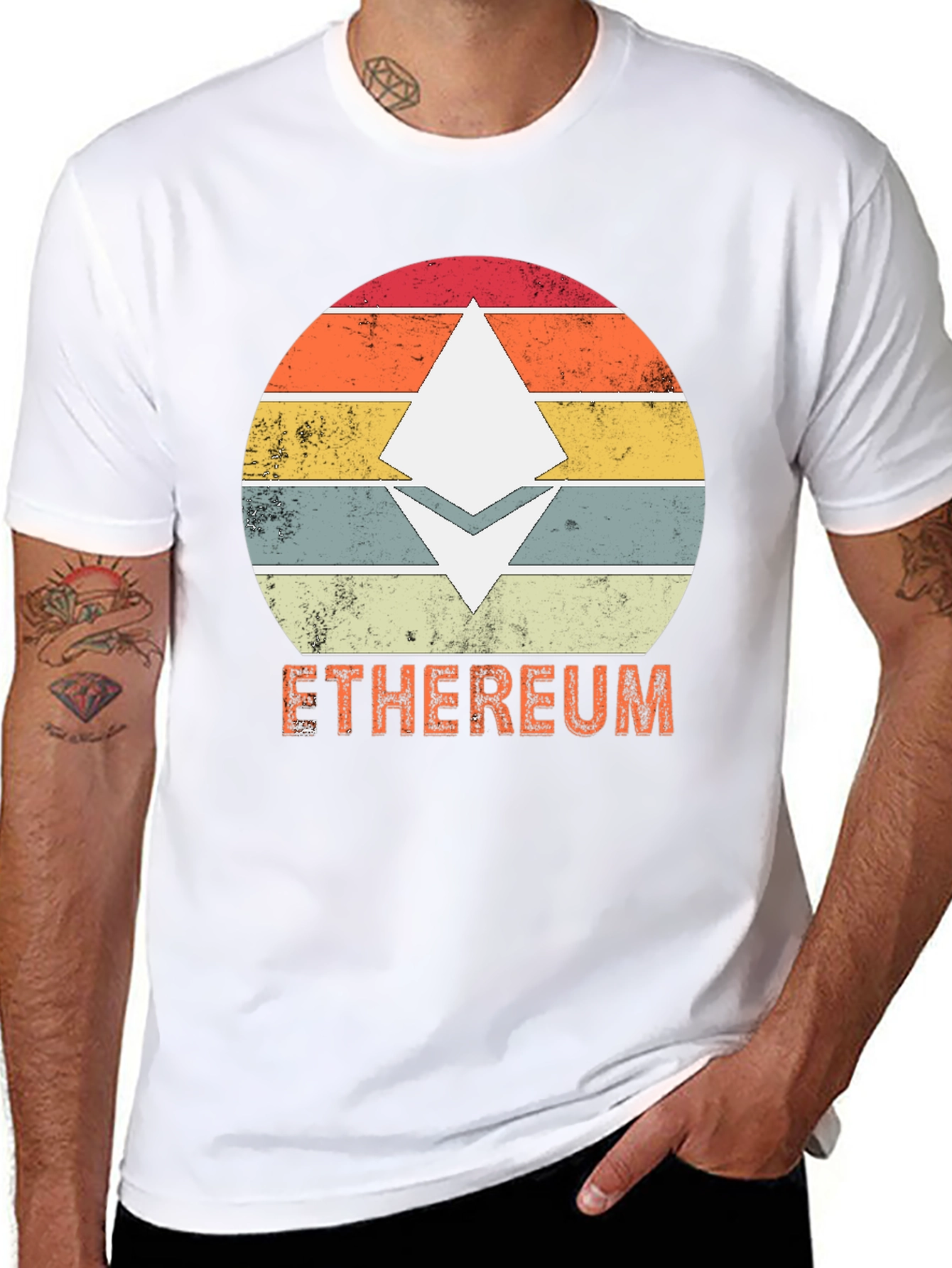 Ethereum Retro Style T-Shirt - Crypto Fashion