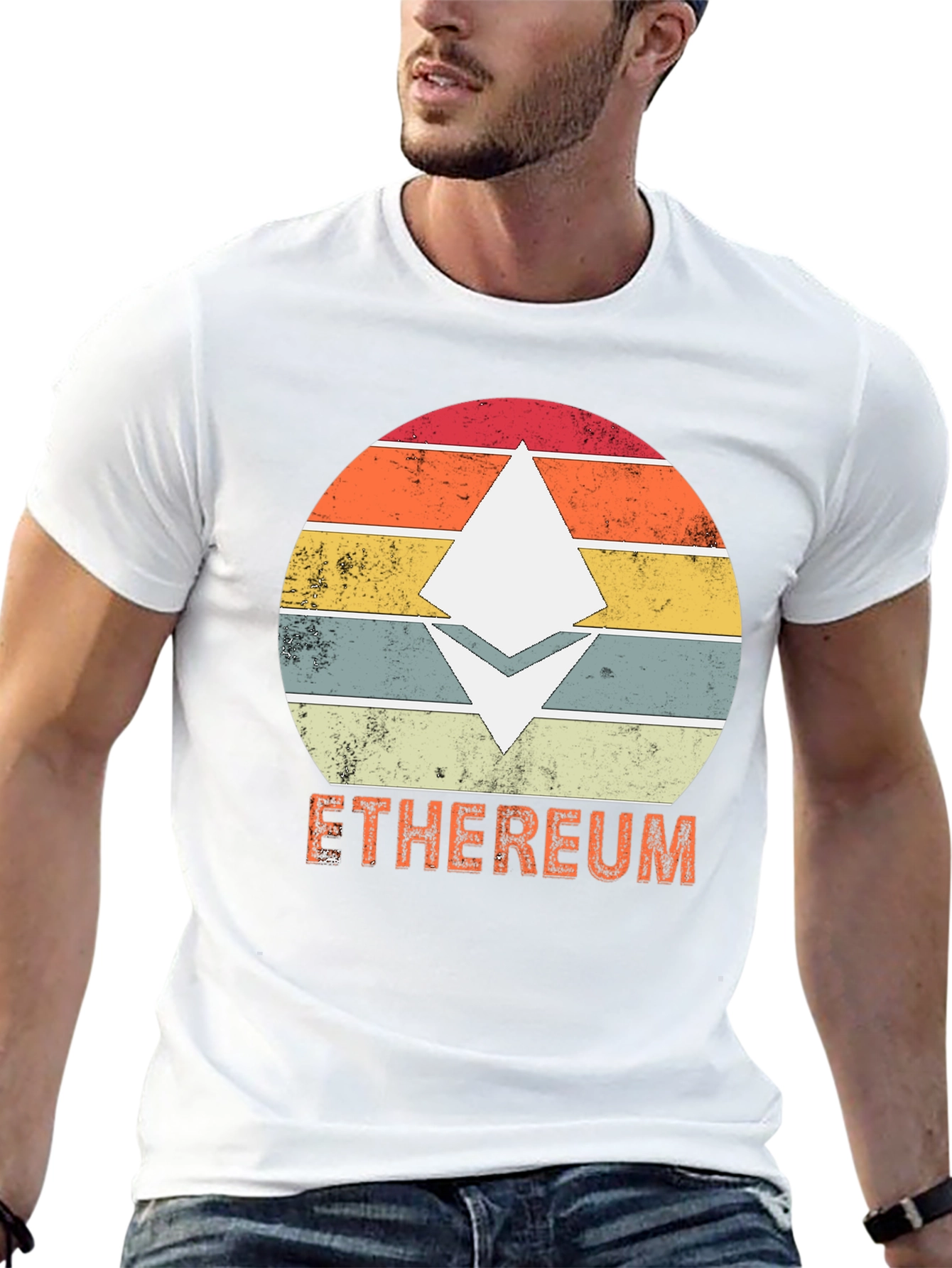 Ethereum Retro Style T-Shirt - Crypto Fashion