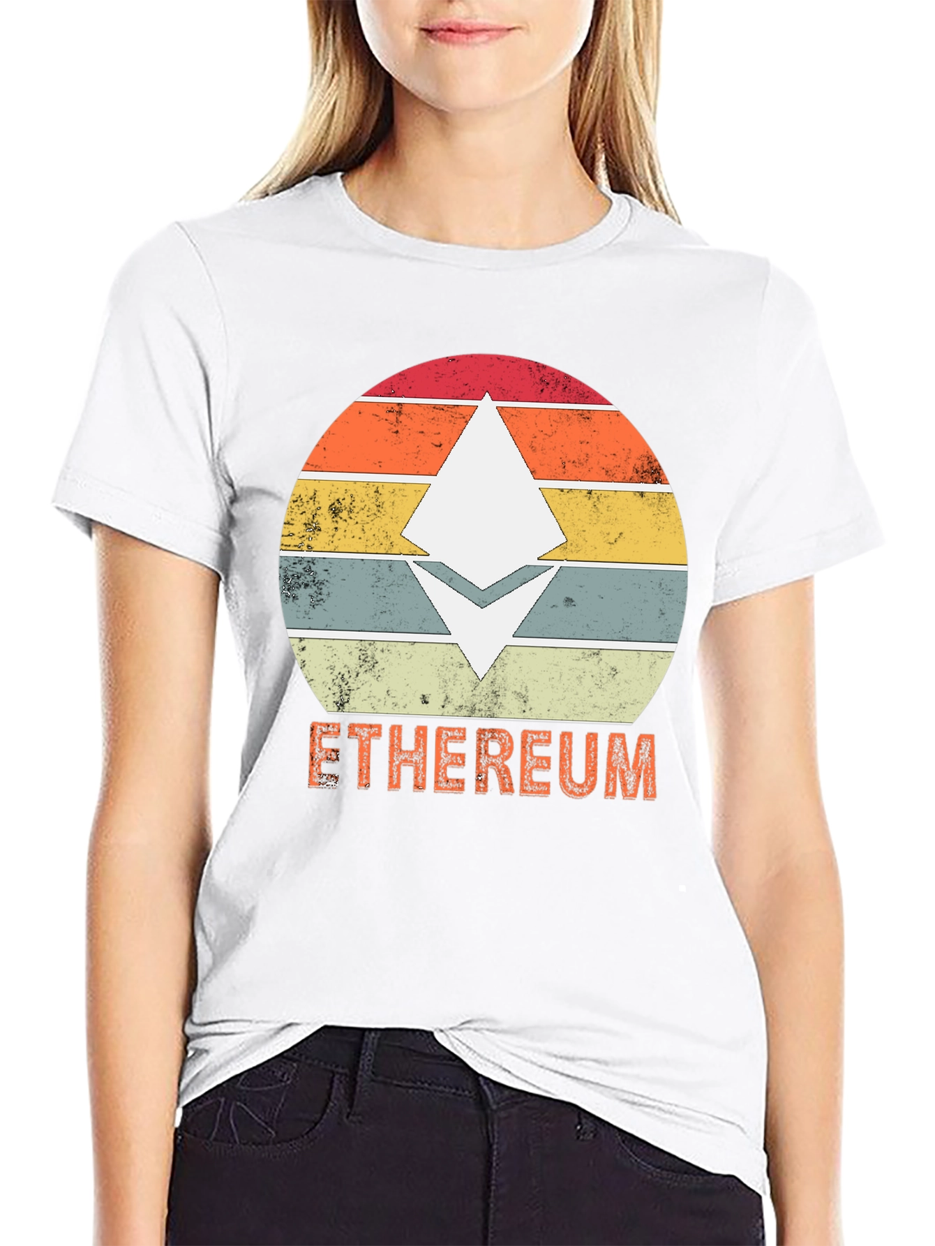 Ethereum Retro Style T-Shirt - Crypto Fashion
