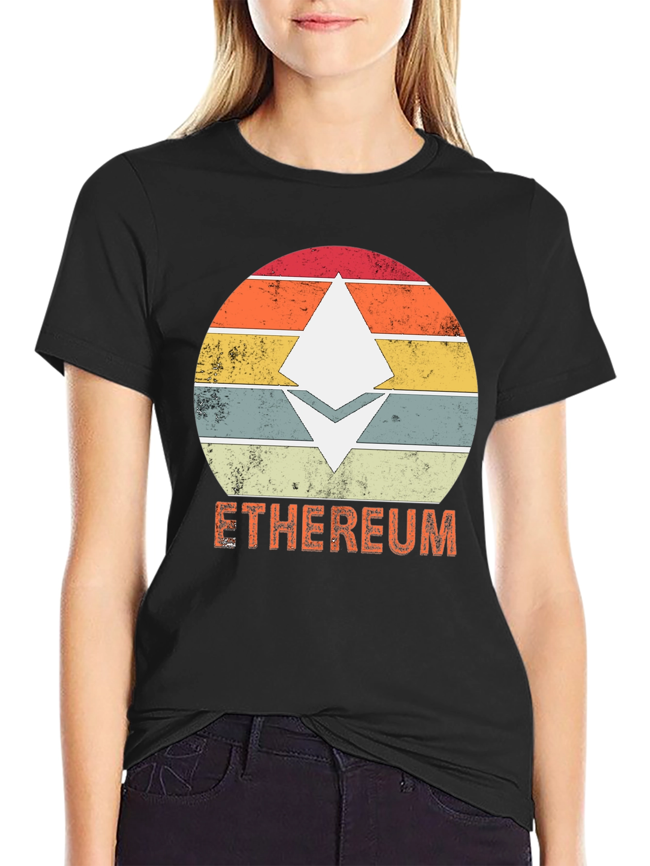 Ethereum Retro Style T-Shirt - Crypto Fashion