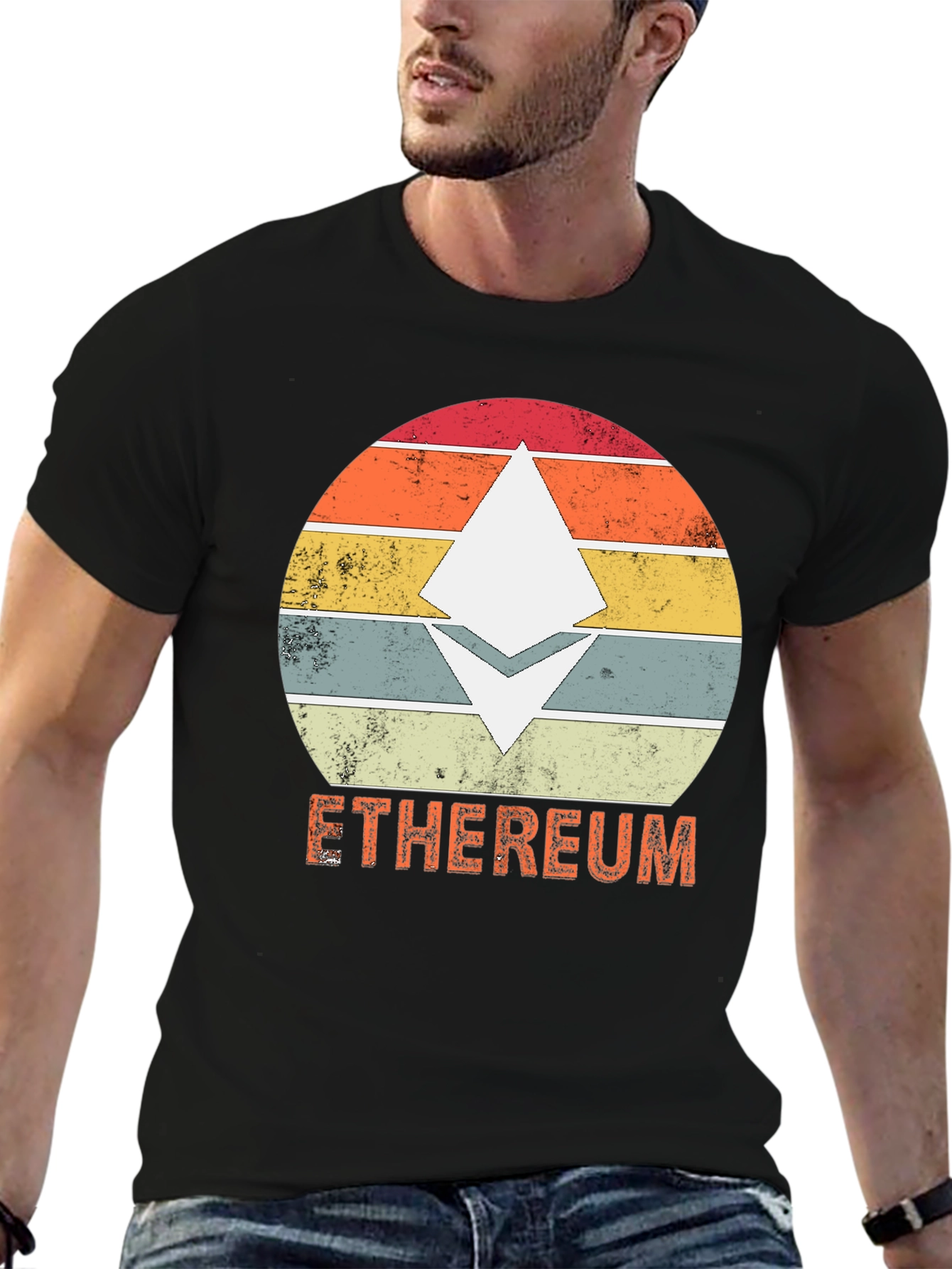 Ethereum Retro Style T-Shirt - Crypto Fashion