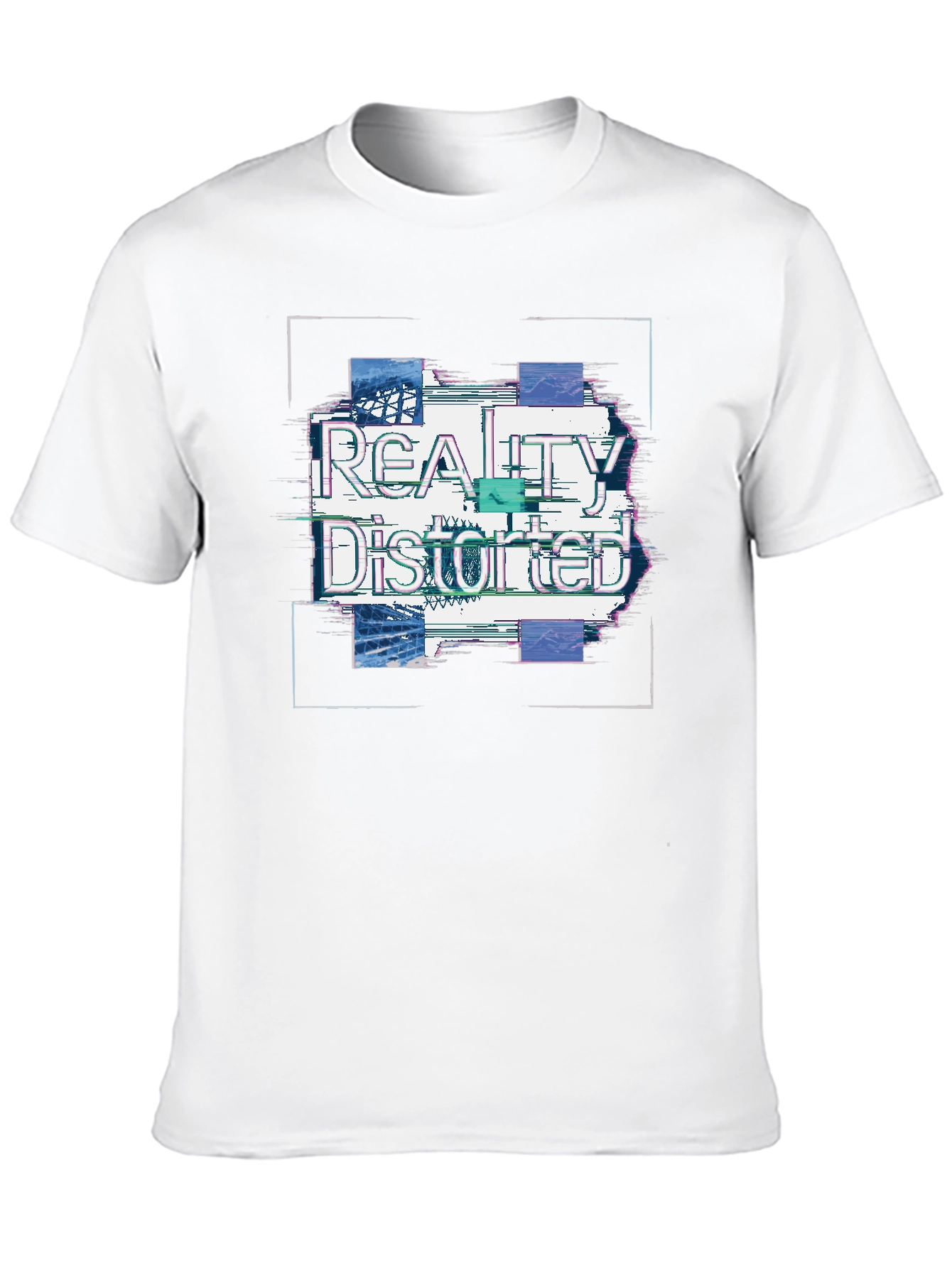Reality Distorted Graphic T-Shirt - Stylish Black Tee