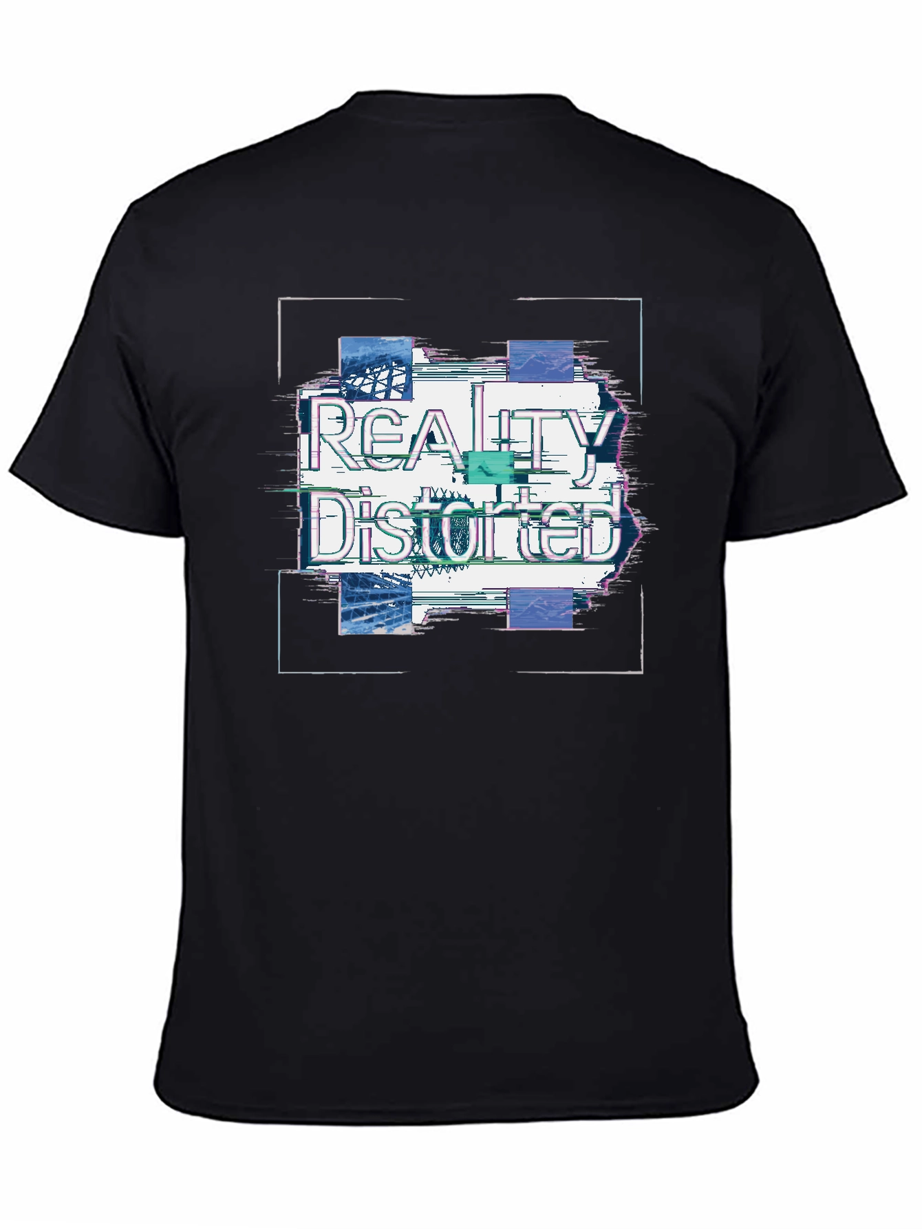 Reality Distorted Graphic T-Shirt - Stylish Black Tee