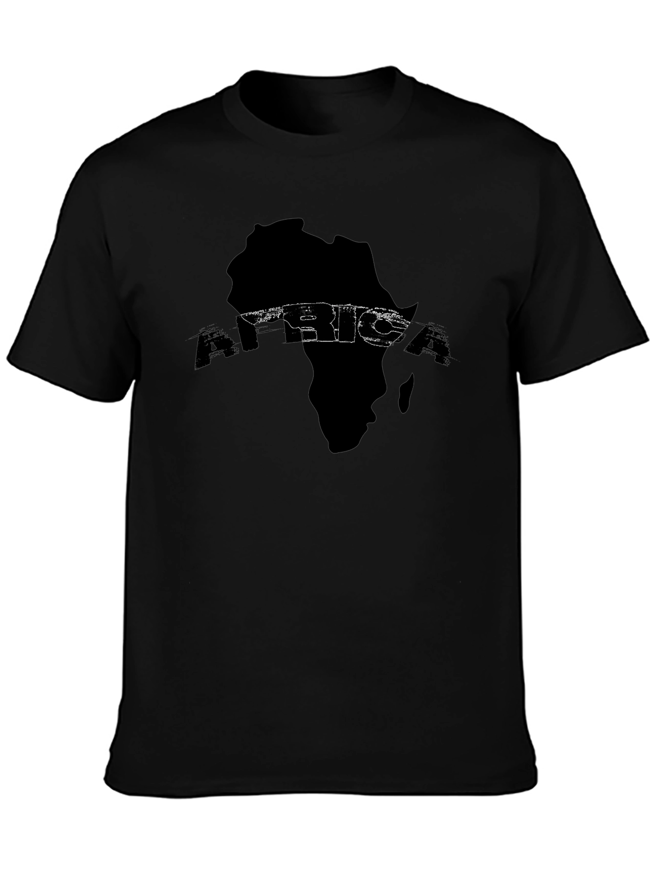 Africa Map Graphic Tee - Black