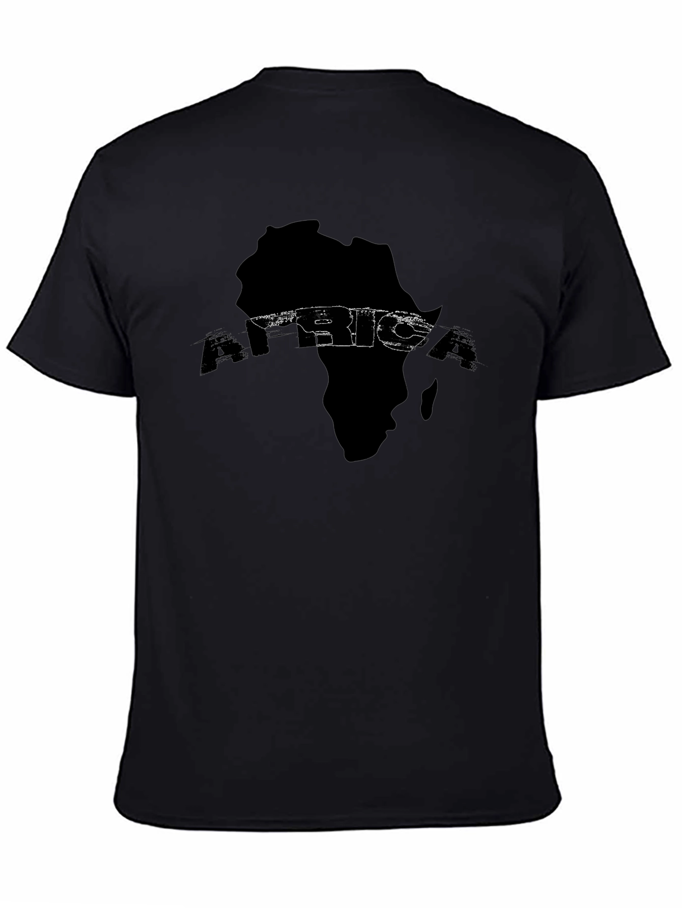 Africa Map Graphic Tee - Black