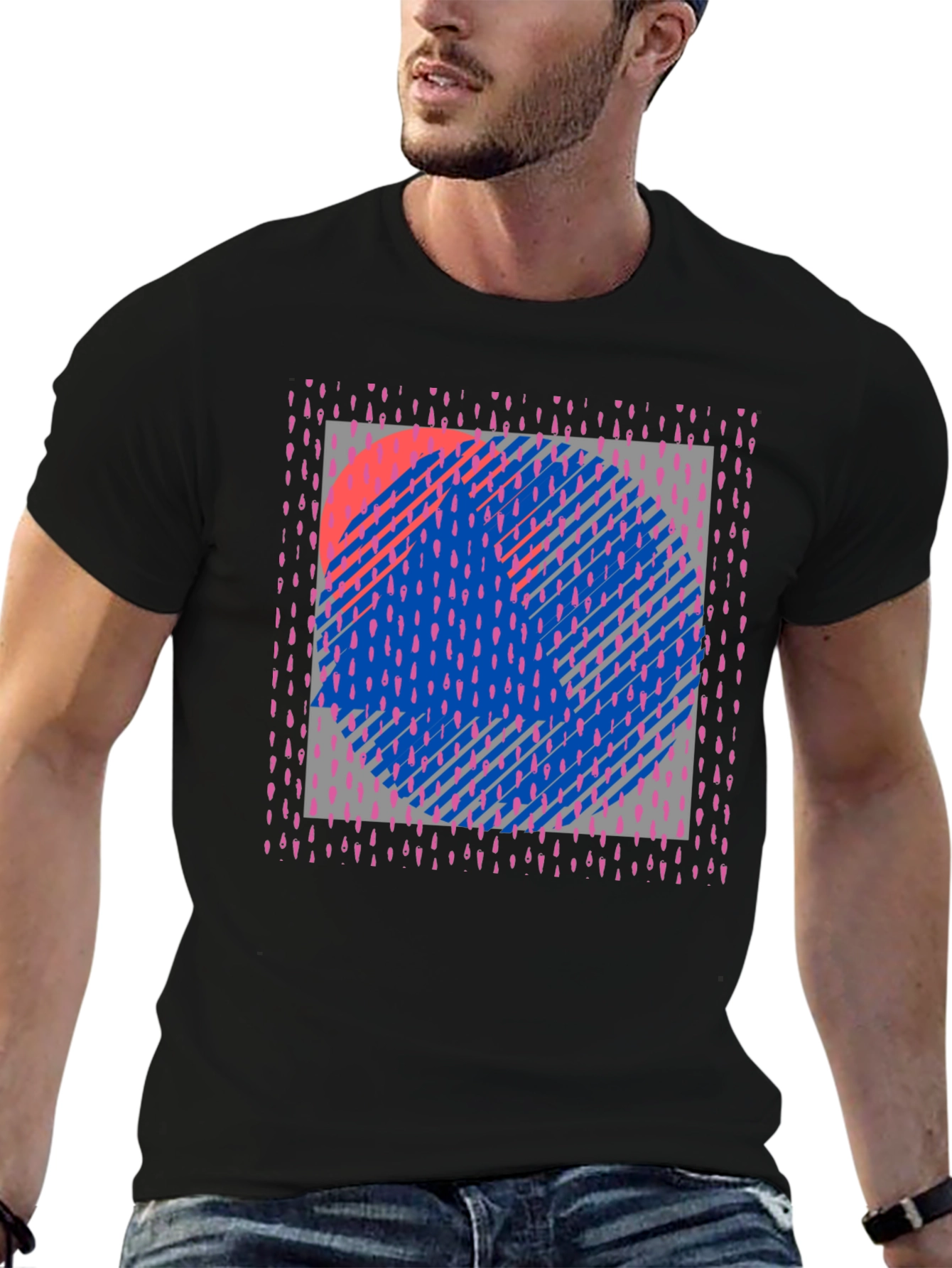 Geometric Circle Graphic Tee