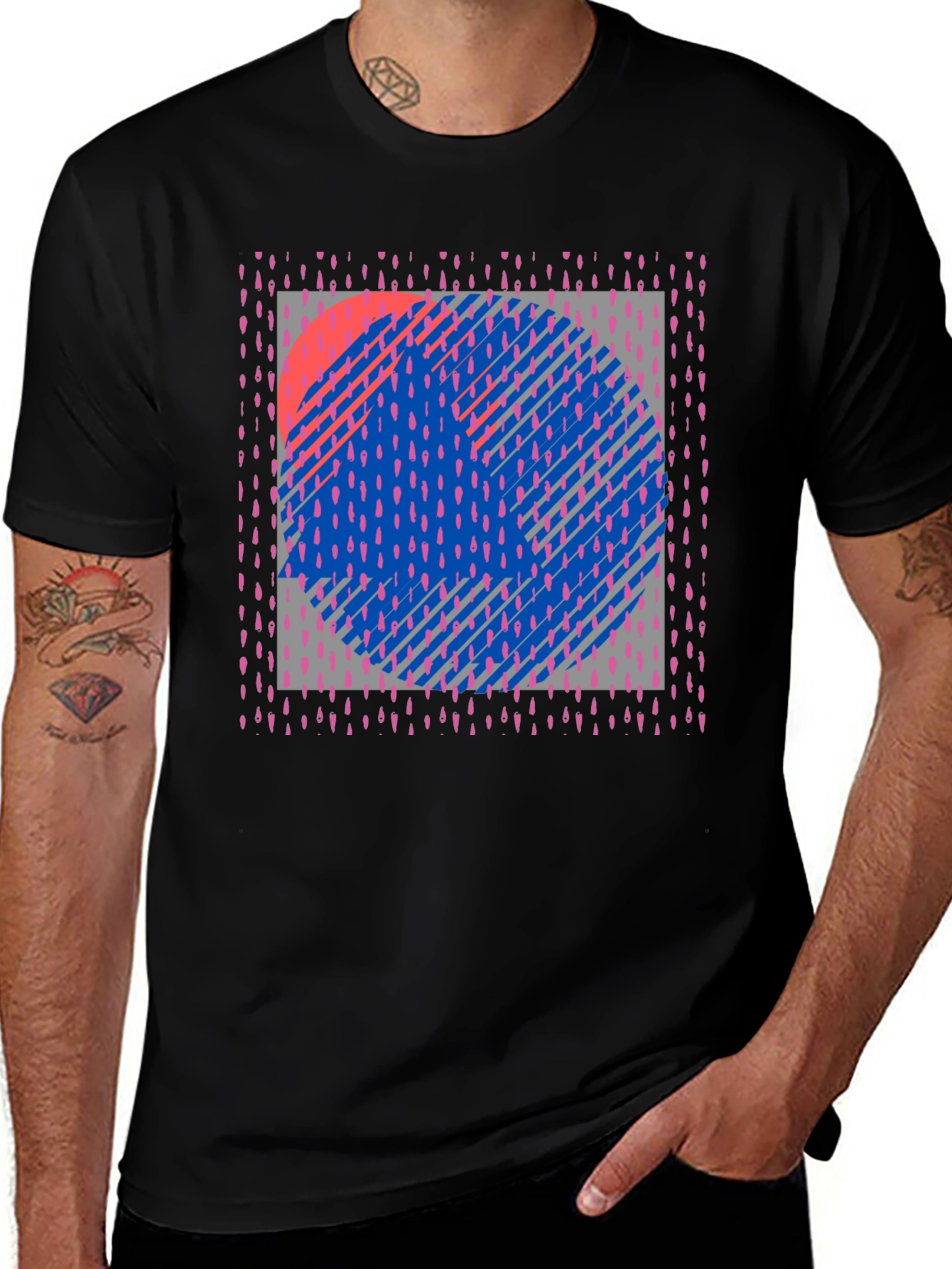 Geometric Circle Graphic Tee