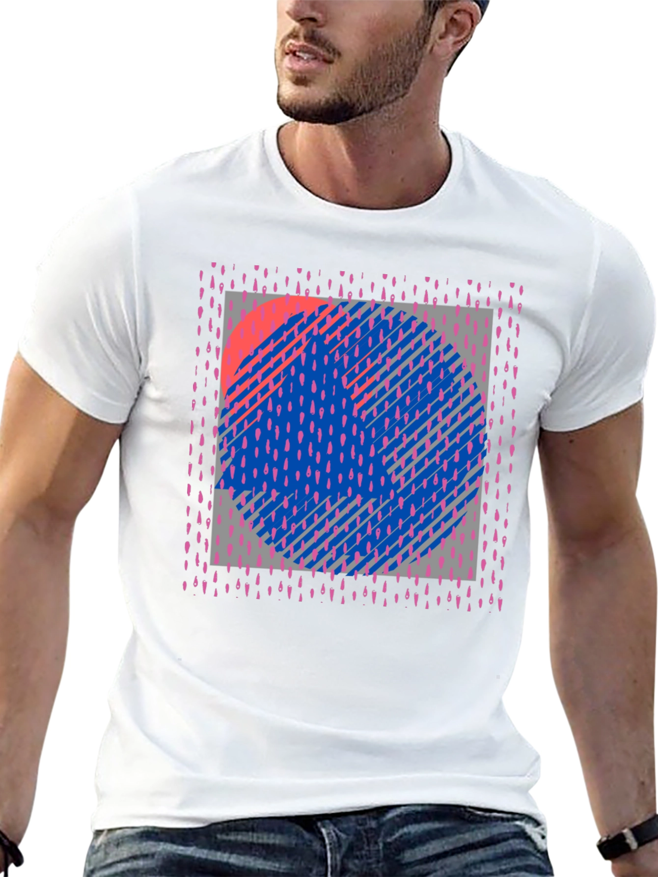 Geometric Circle Graphic Tee