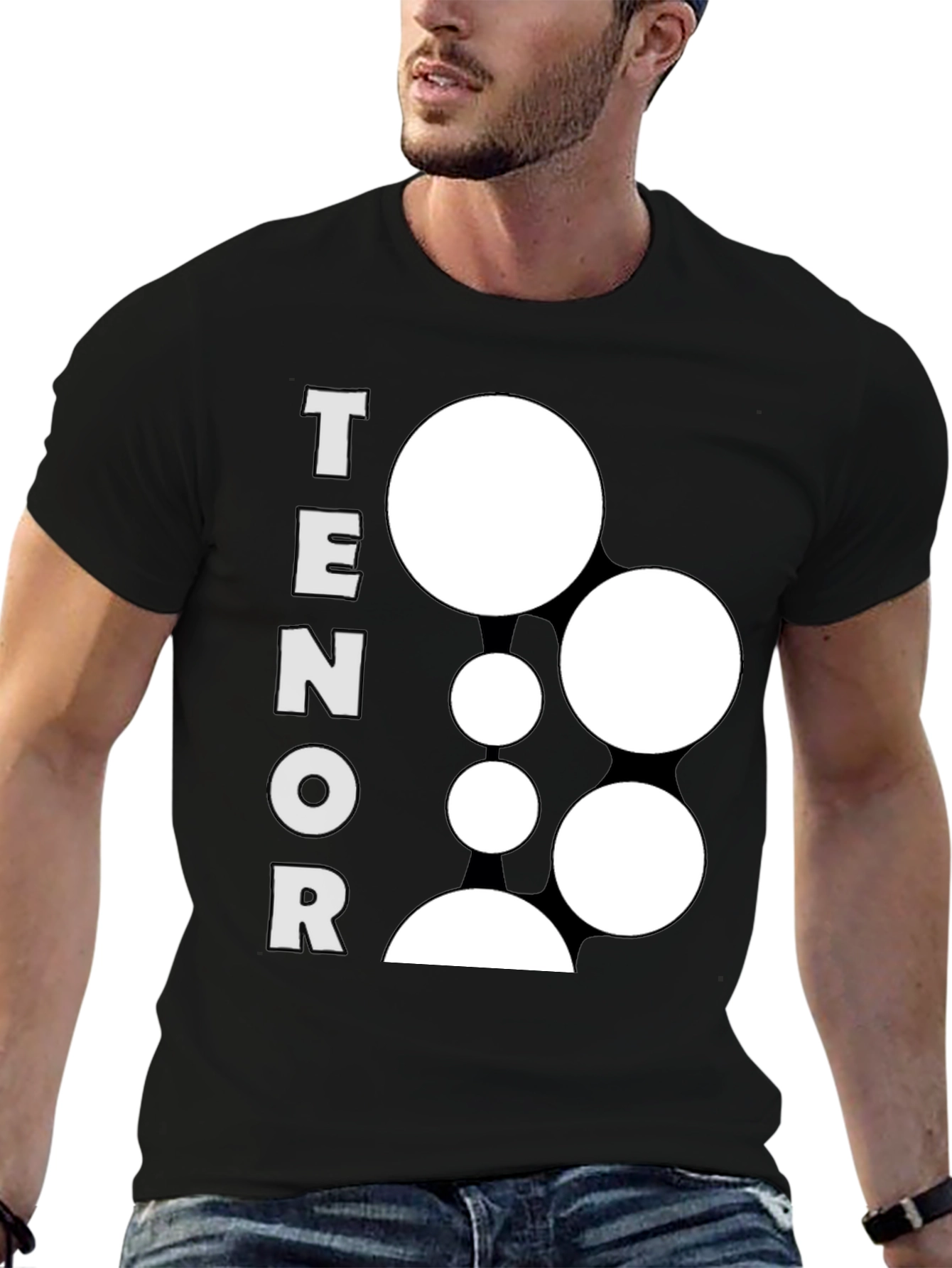 Tenor Singer Graphic Tee - Black
